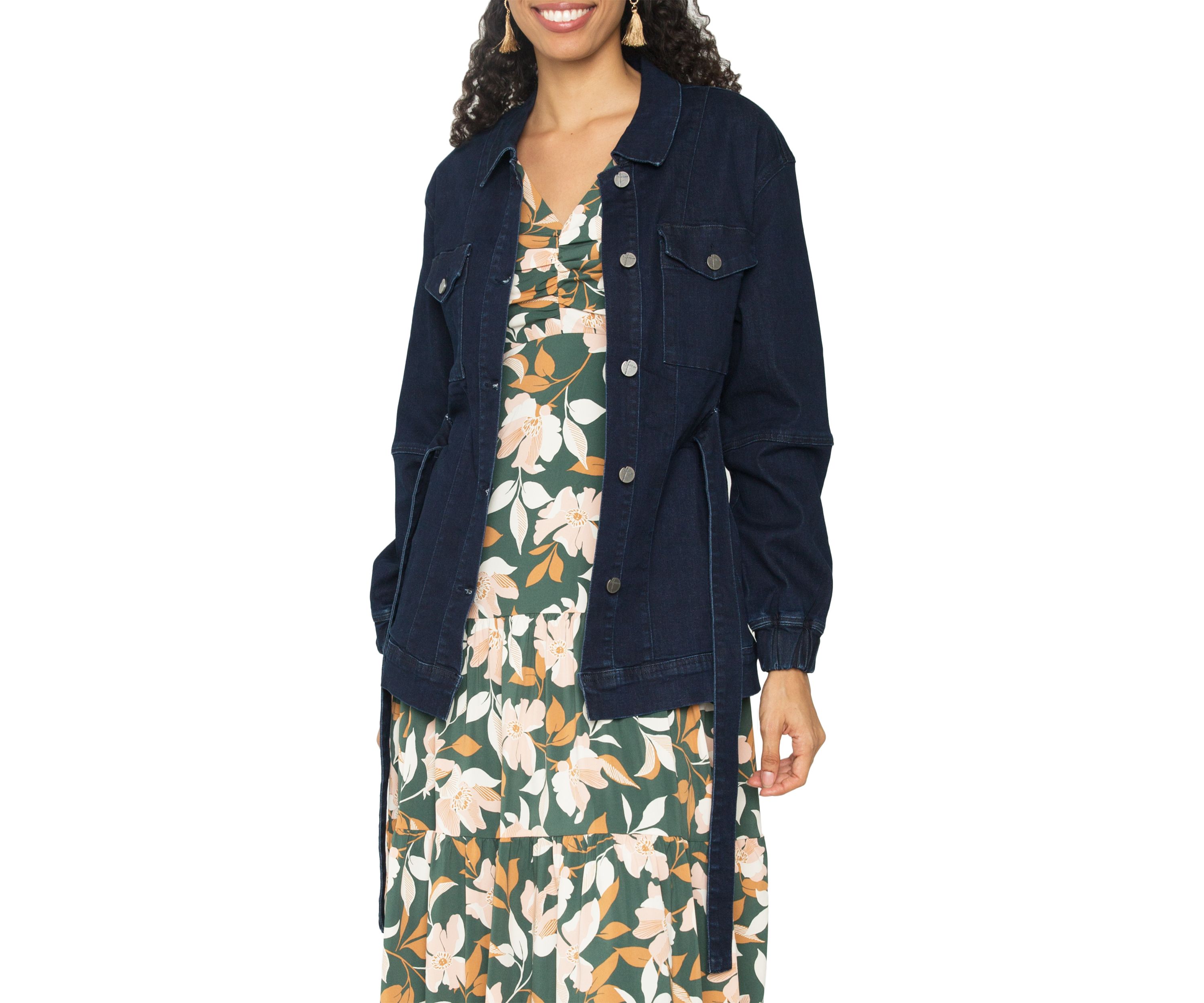 Womens Mimi Denim Utility Anorak Jacket