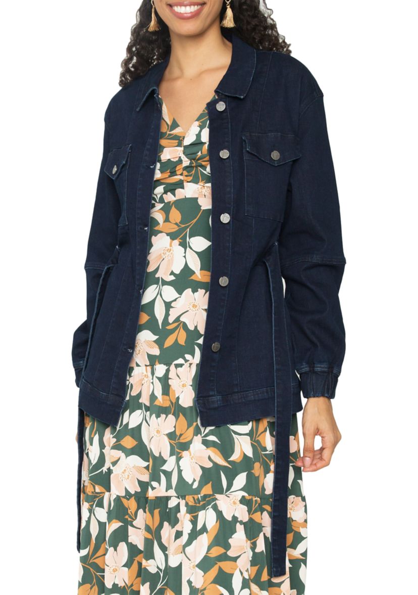 Womens Mimi Denim Utility Anorak Jacket