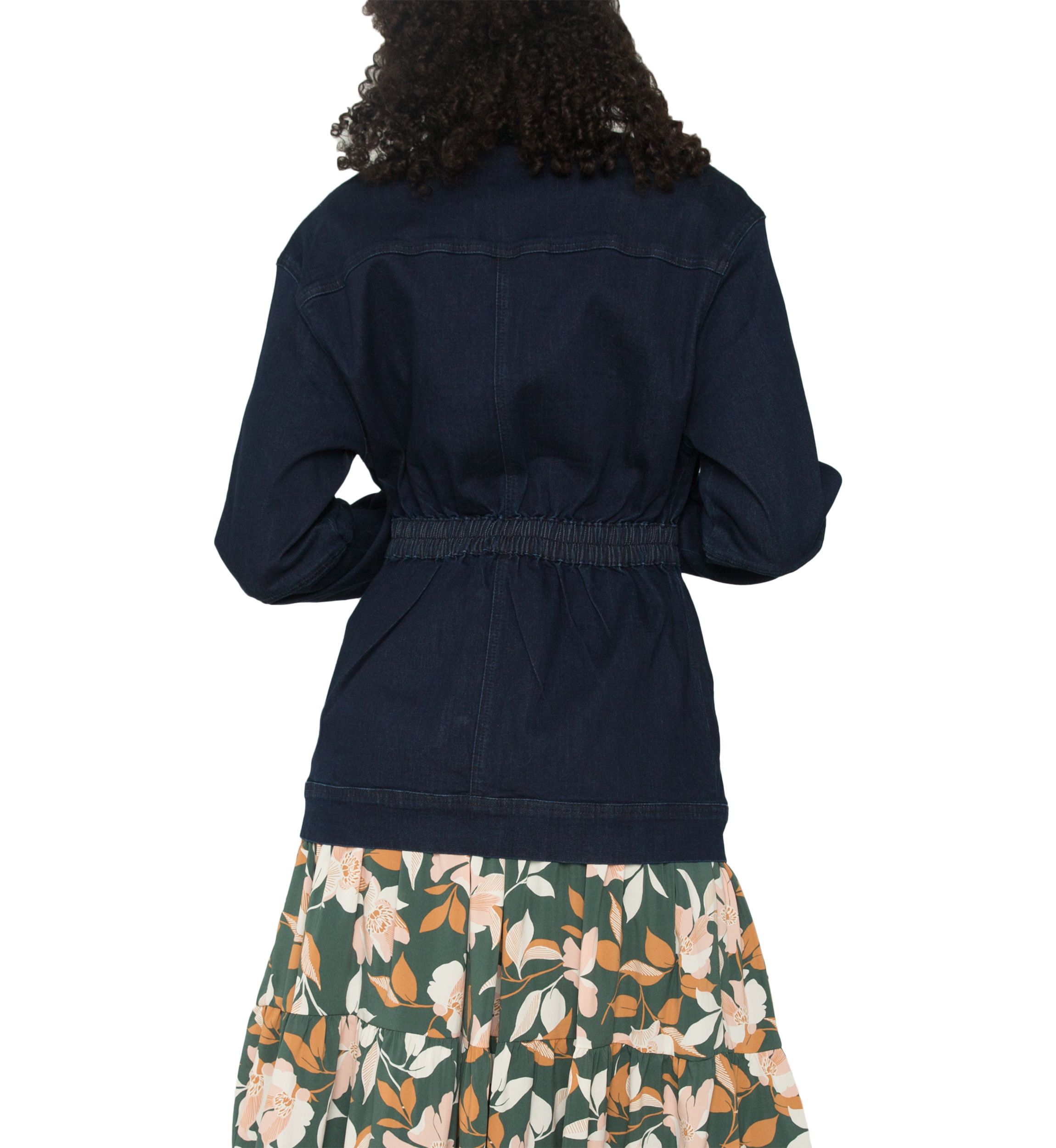 Womens Mimi Denim Utility Anorak Jacket