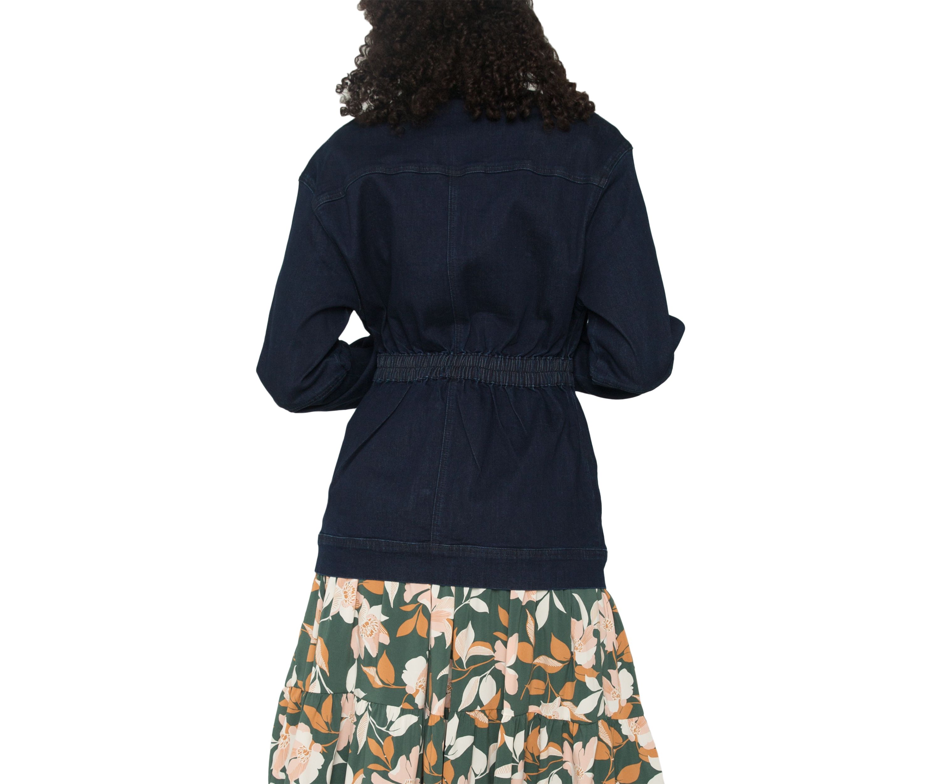 Womens Mimi Denim Utility Anorak Jacket