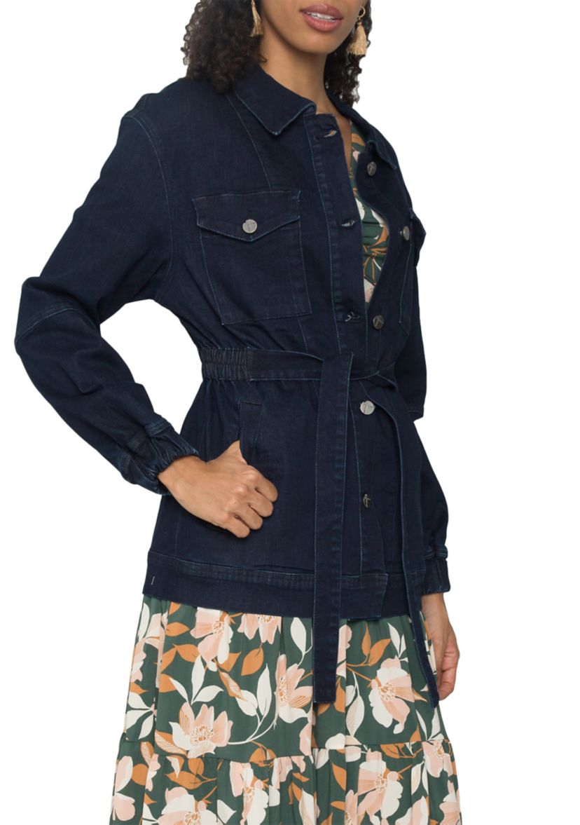 Womens Mimi Denim Utility Anorak Jacket