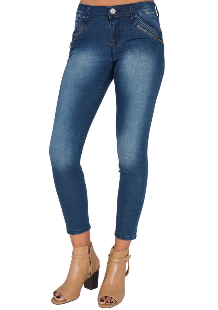 Ankle Zipper Crop Jeans