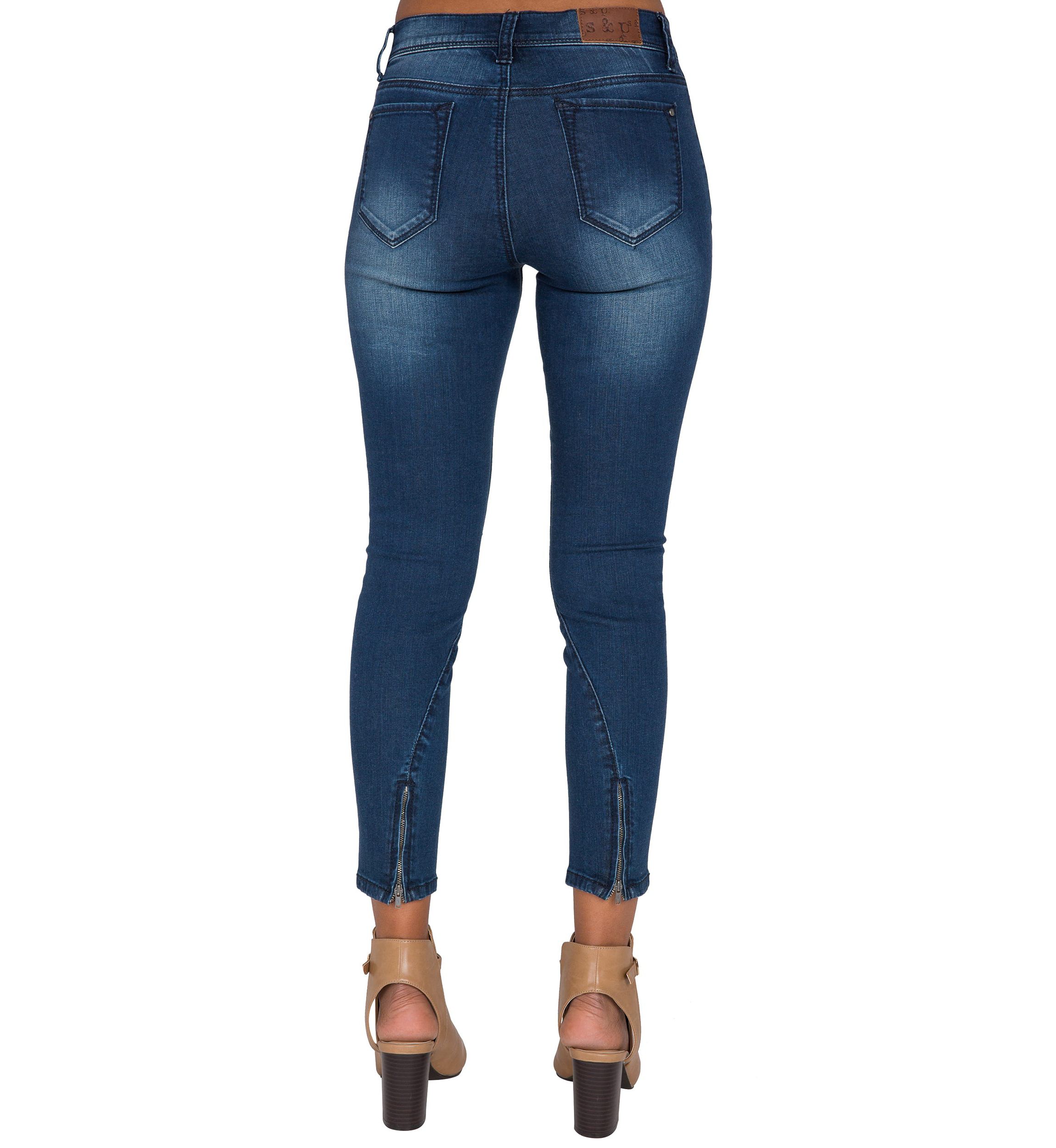 Ankle Zipper Crop Jeans