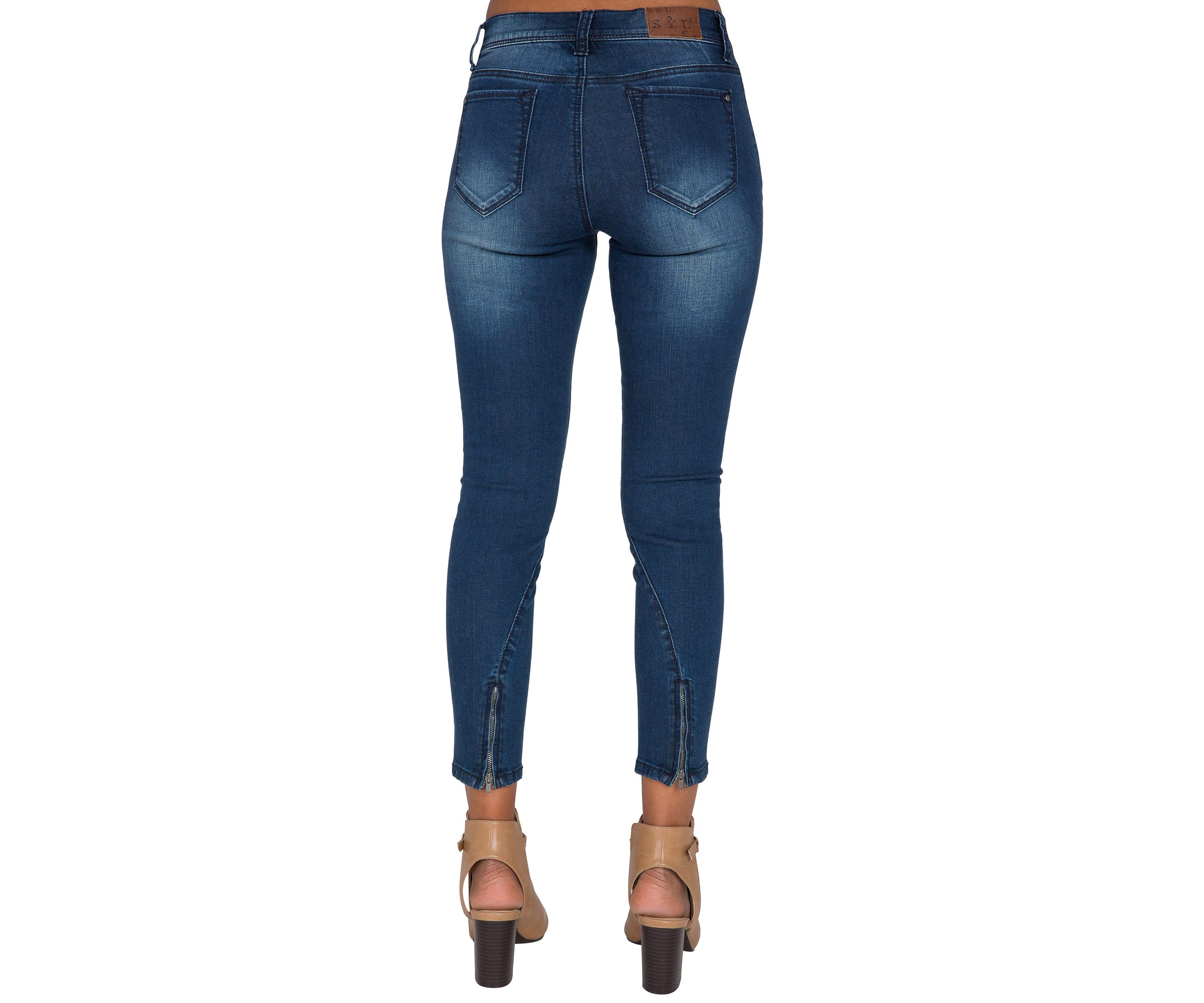 Ankle Zipper Crop Jeans