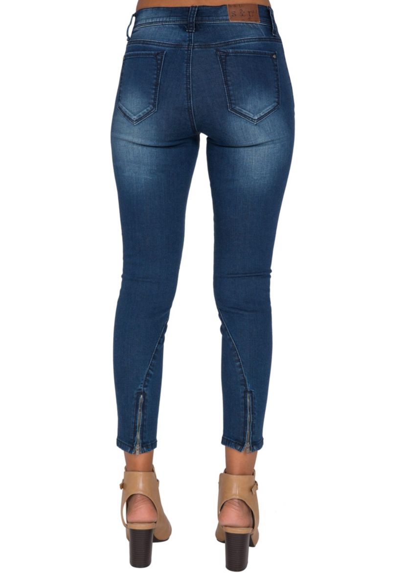 Ankle Zipper Crop Jeans