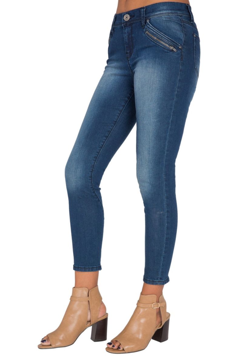 Ankle Zipper Crop Jeans
