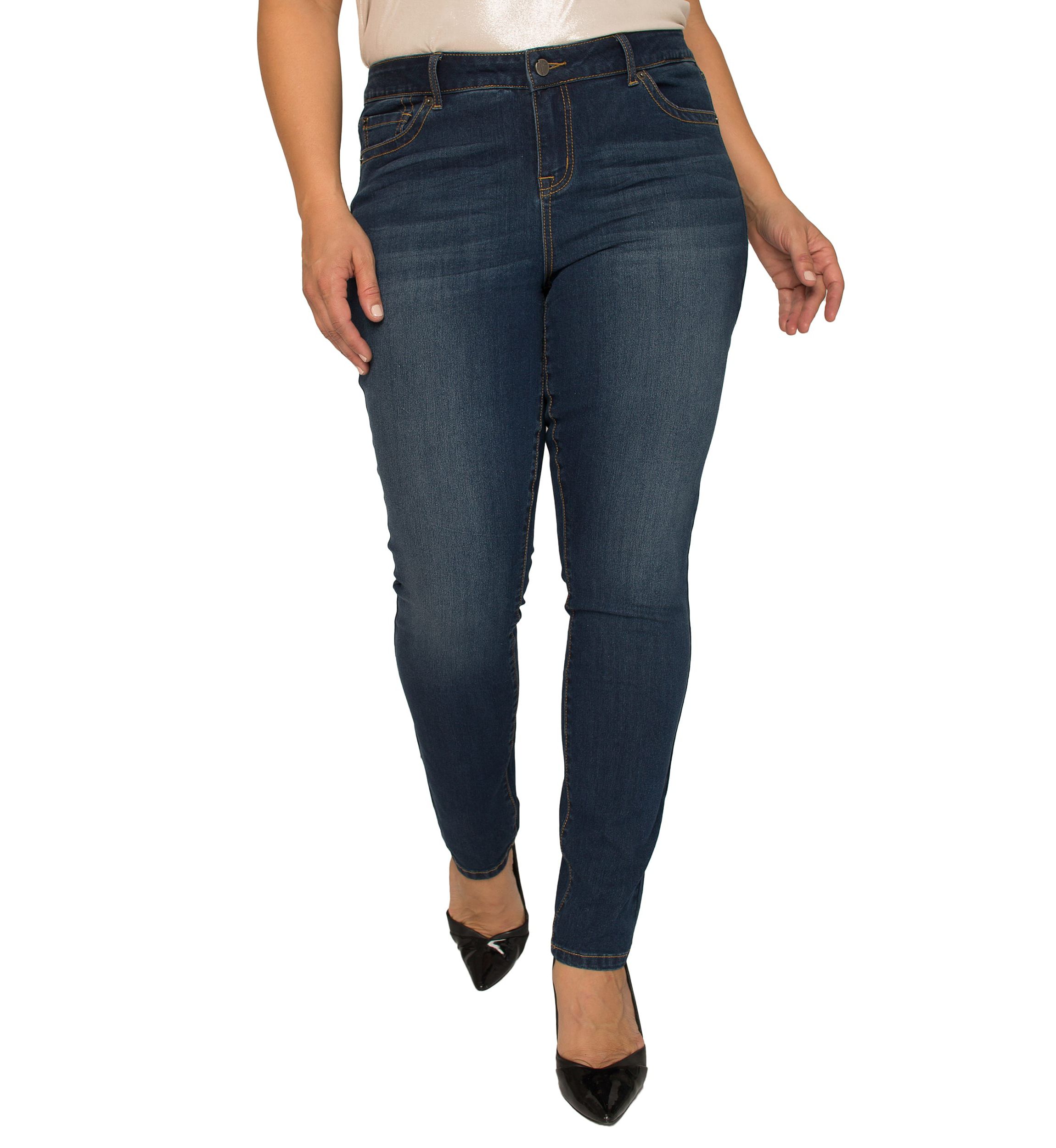 Plus Size Basic 5-Pocket Style Skinny Jean