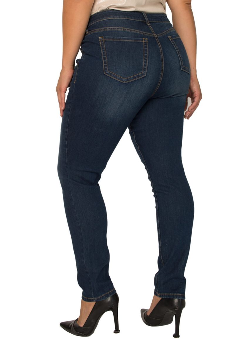 Plus Size Basic 5-Pocket Style Skinny Jean