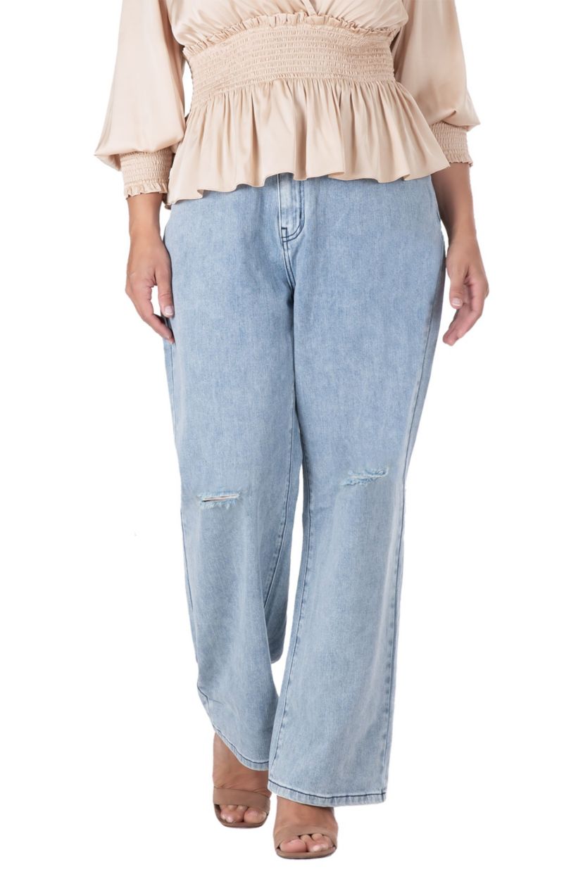Distressed Boyfriend Jeans