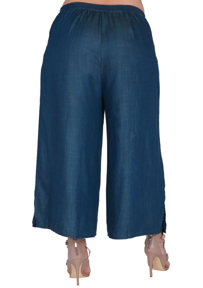 Plus Size Wide Leg Crop Palazzo Pants
