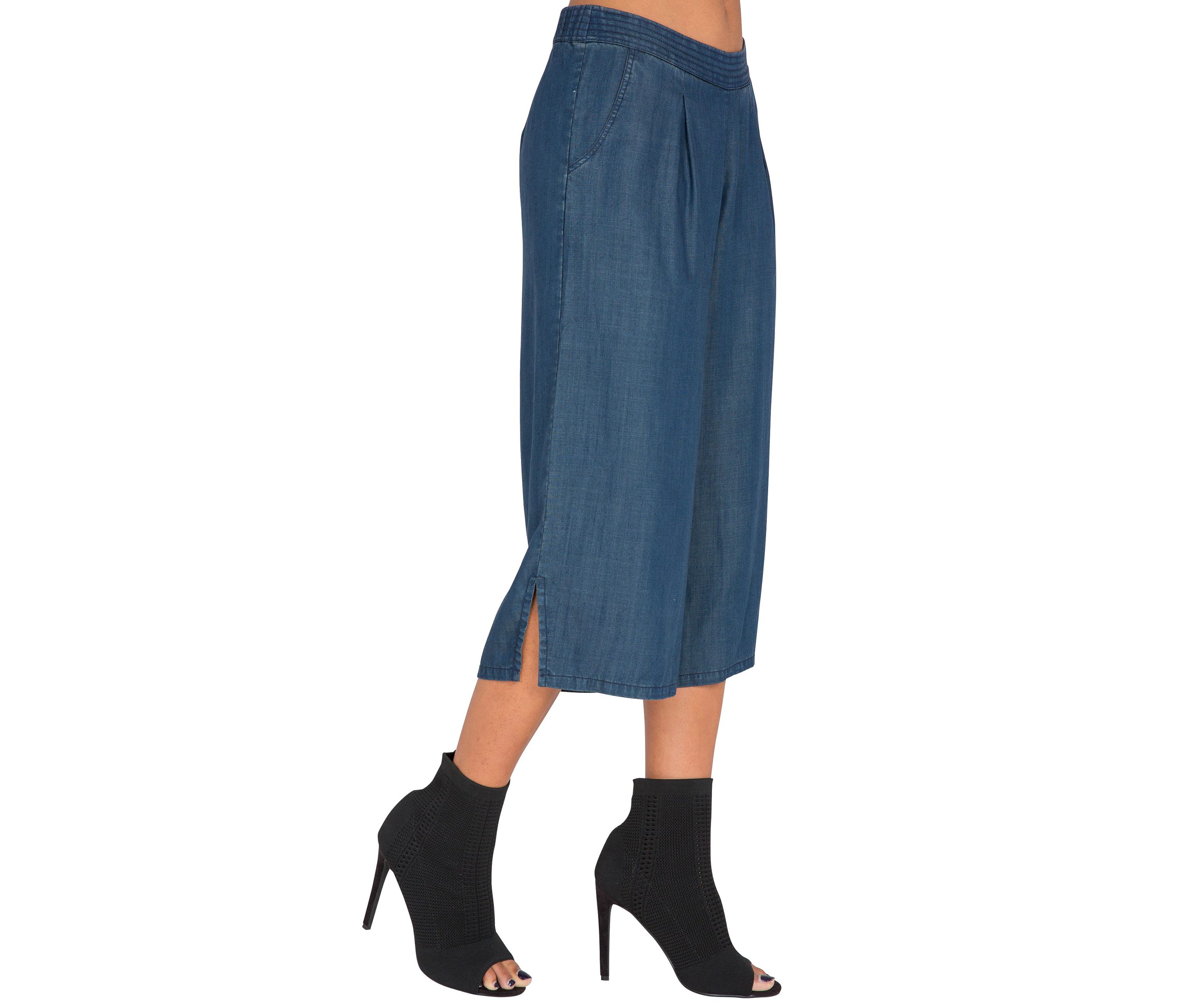 Wide-Leg Cropped Palazzo Pants