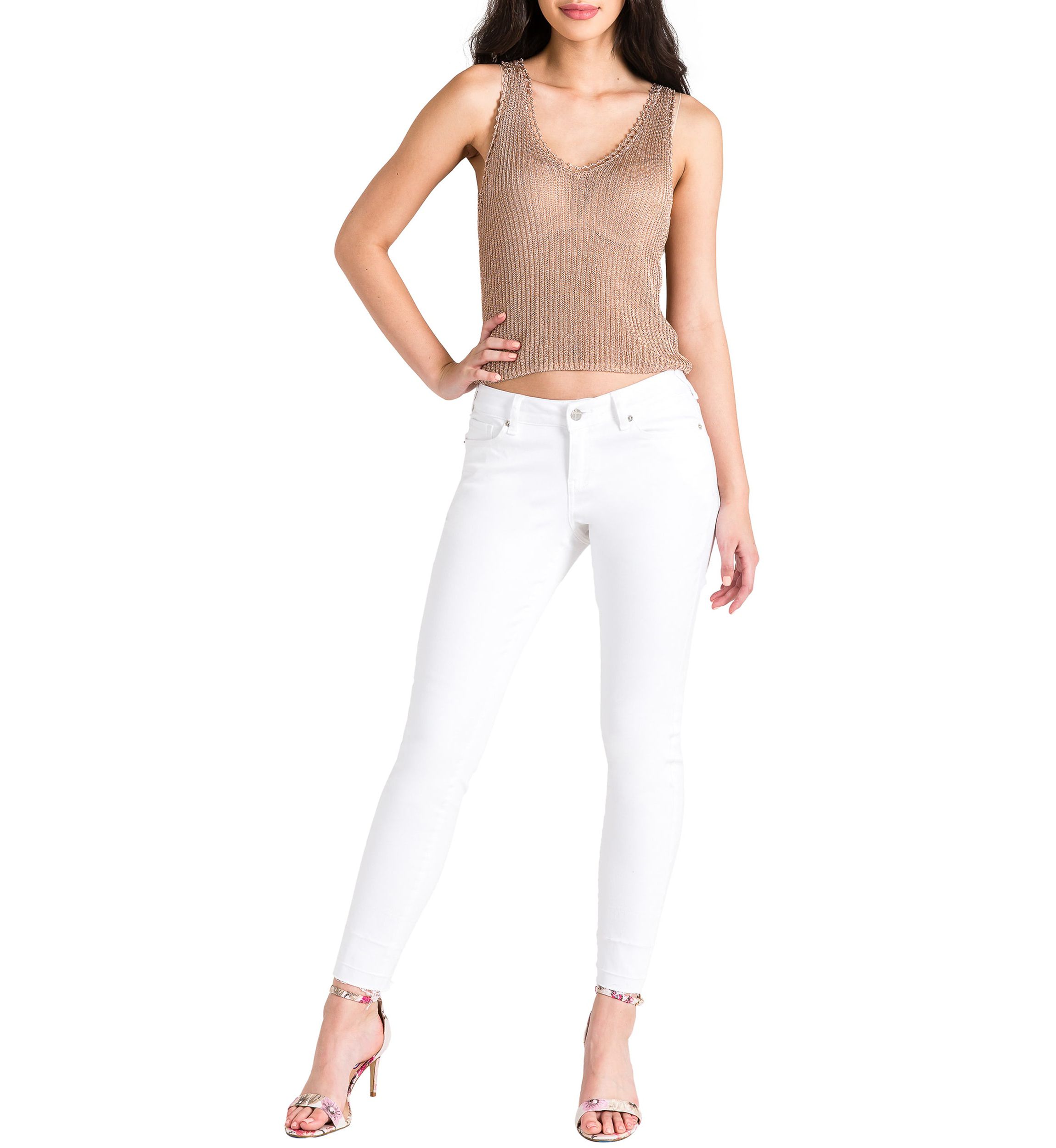 Released Hem Stretch Skinny Jeans