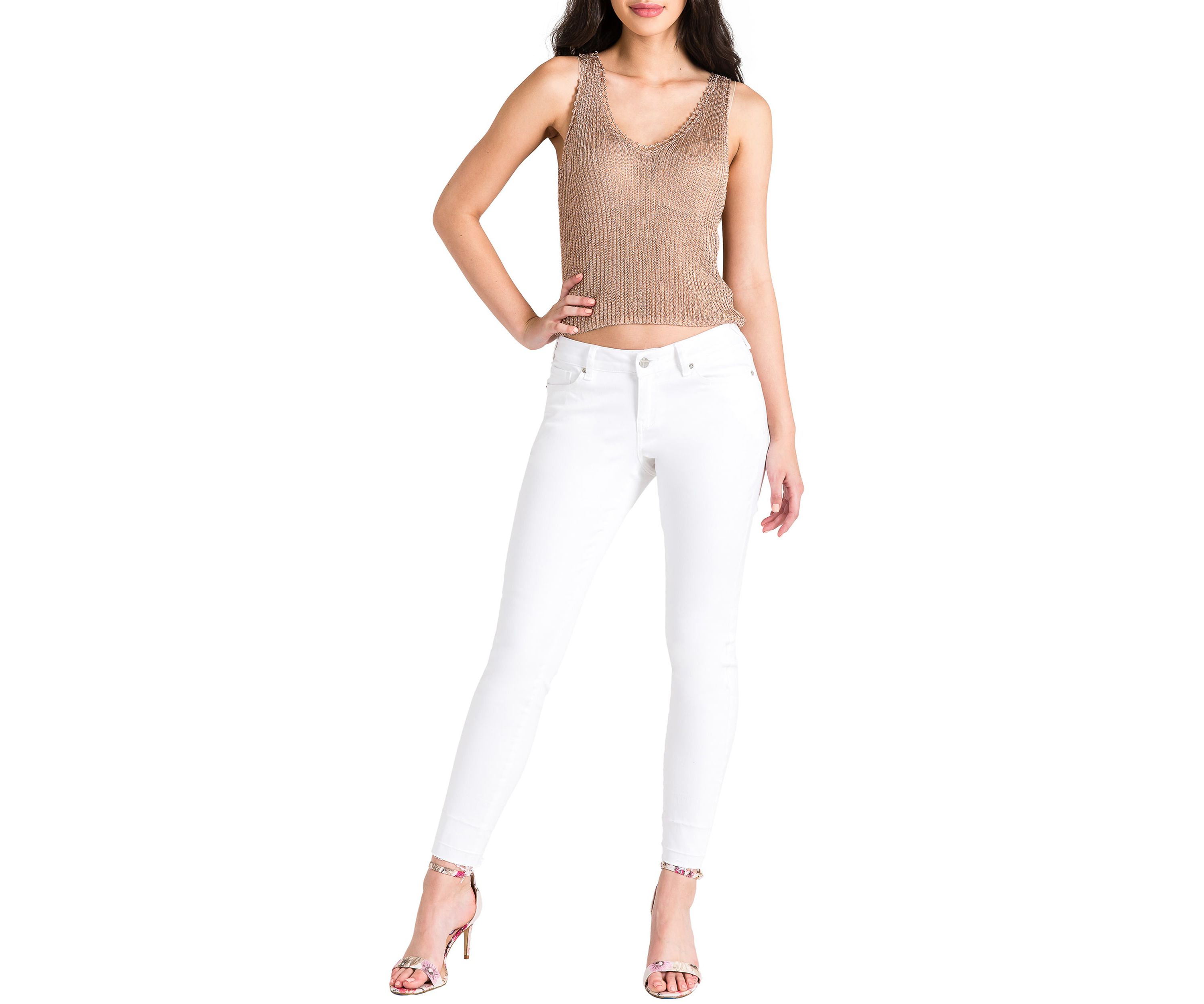 Released Hem Stretch Skinny Jeans