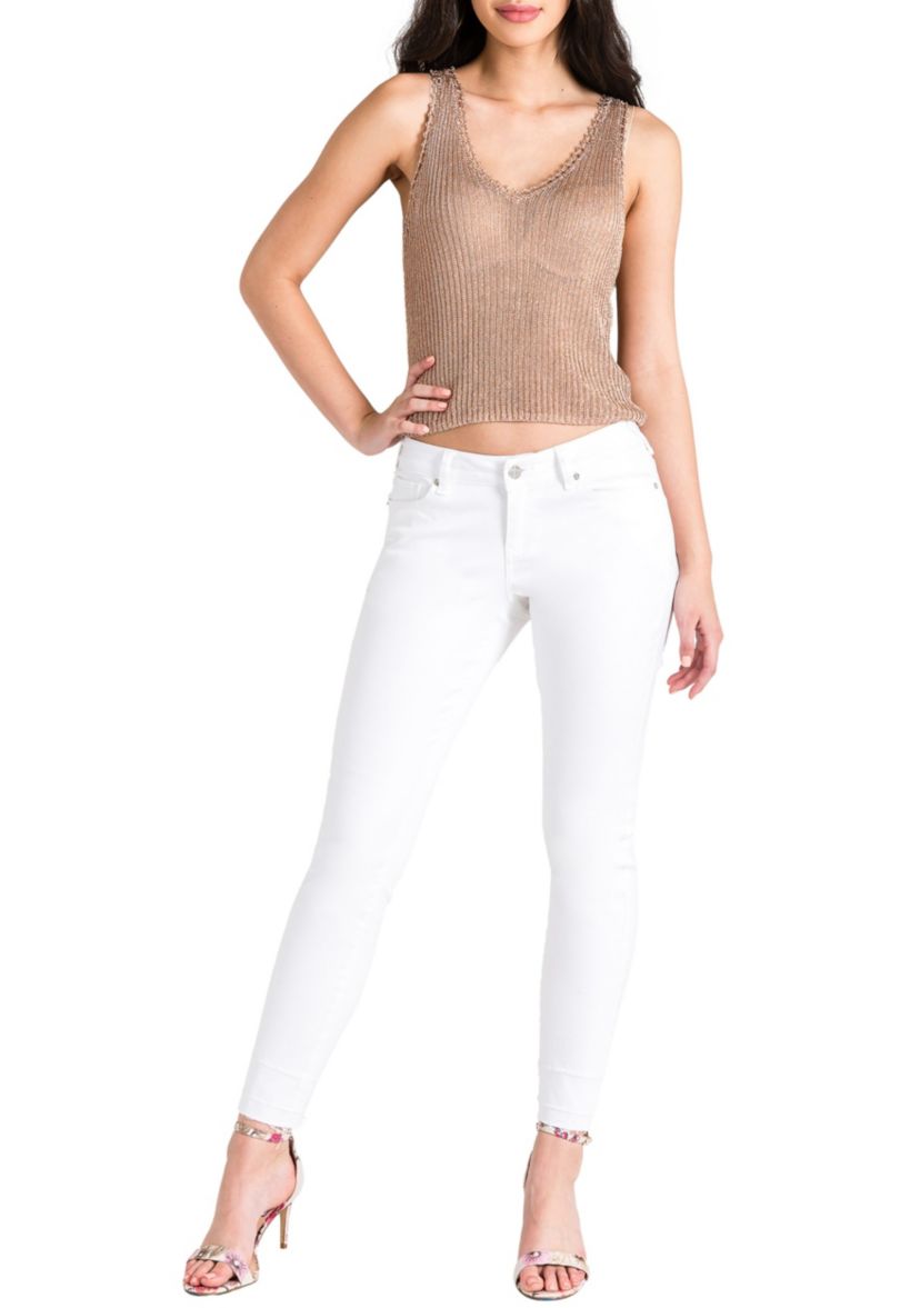 Released Hem Stretch Skinny Jeans