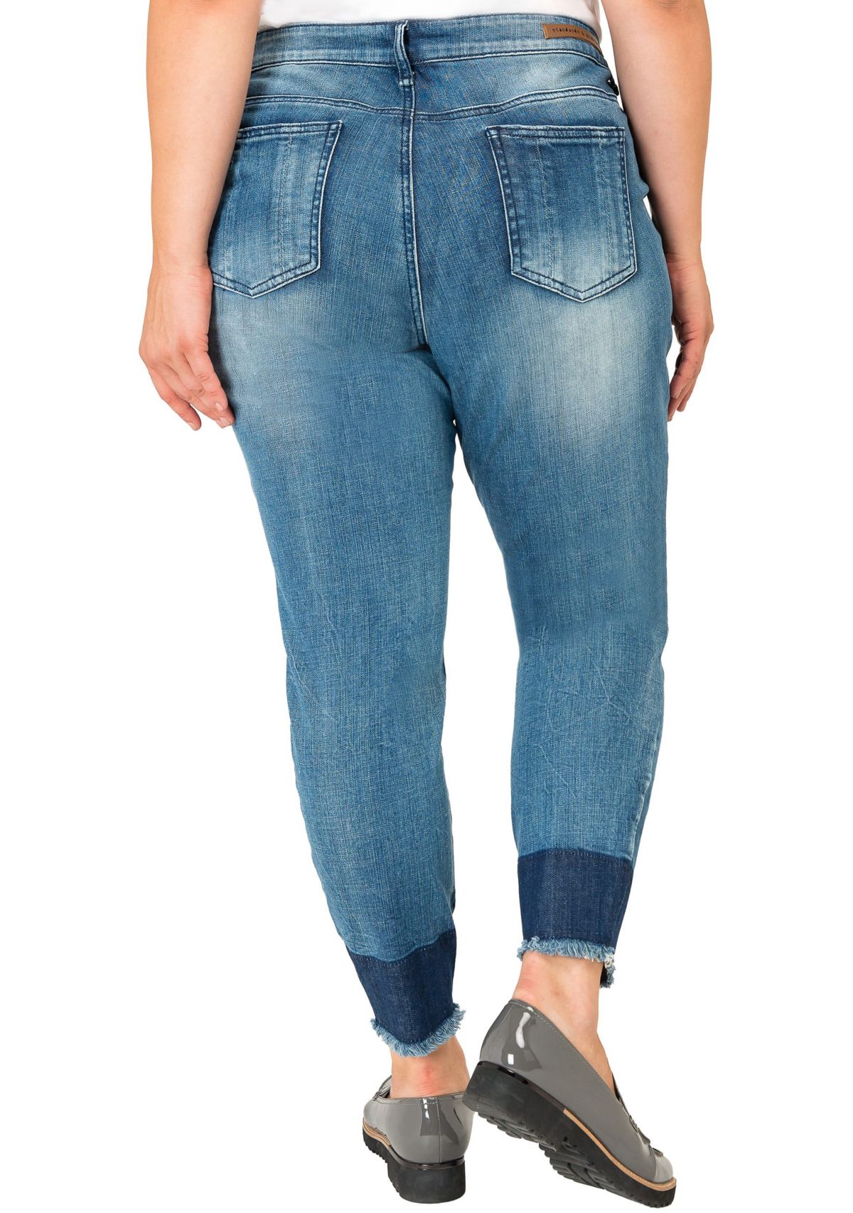 Plus Size Released Hem Stretch Skinny Jeans