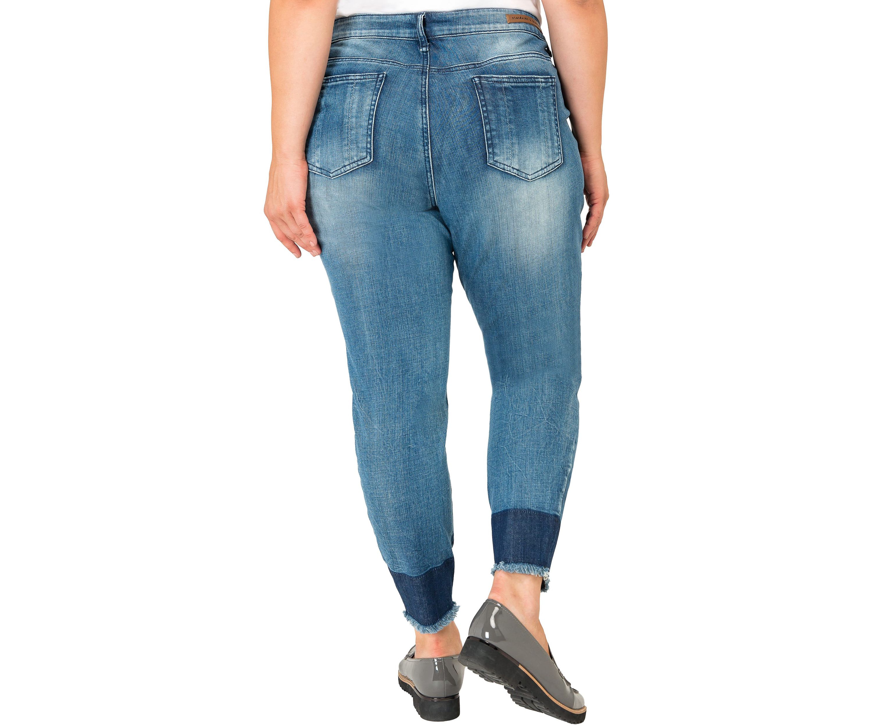 Plus Size Released Hem Stretch Skinny Jeans
