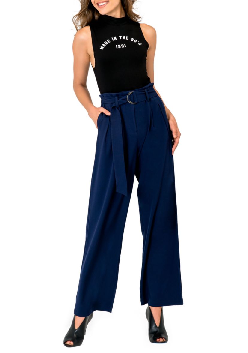 Francesca D-Ring Belted Pants
