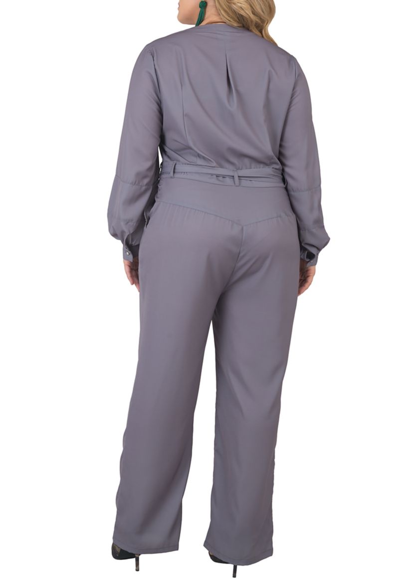 Plus Size Crop Wide Leg Jumpsuit