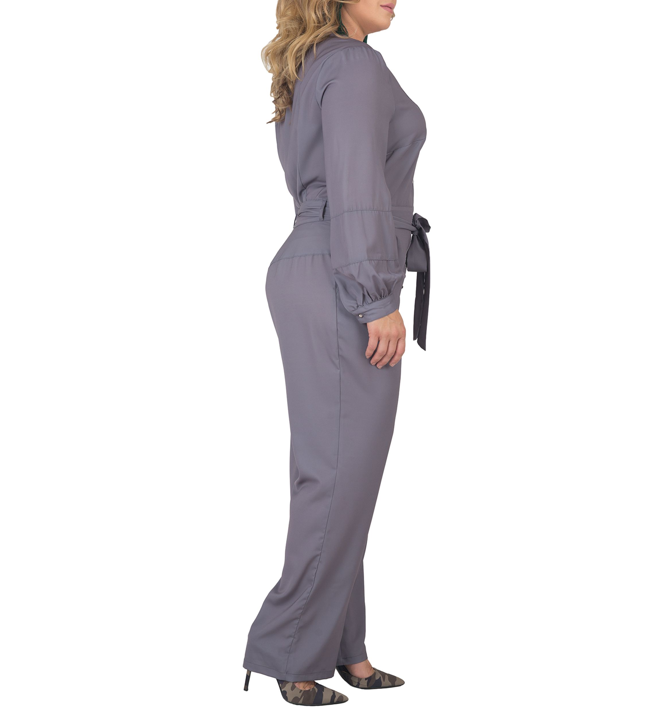Plus Size Crop Wide Leg Jumpsuit