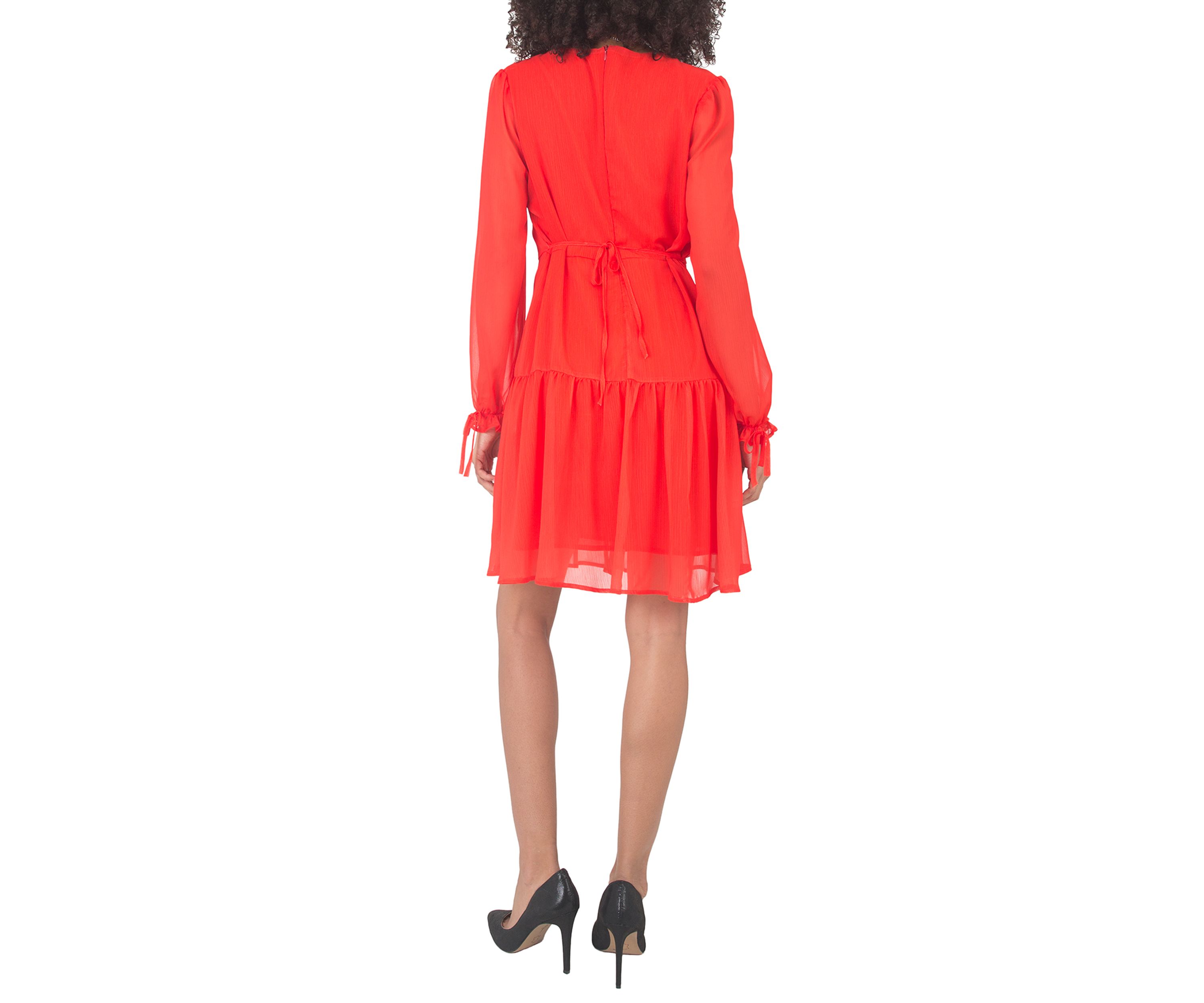 Womens Printed Prairie Tiered Dress