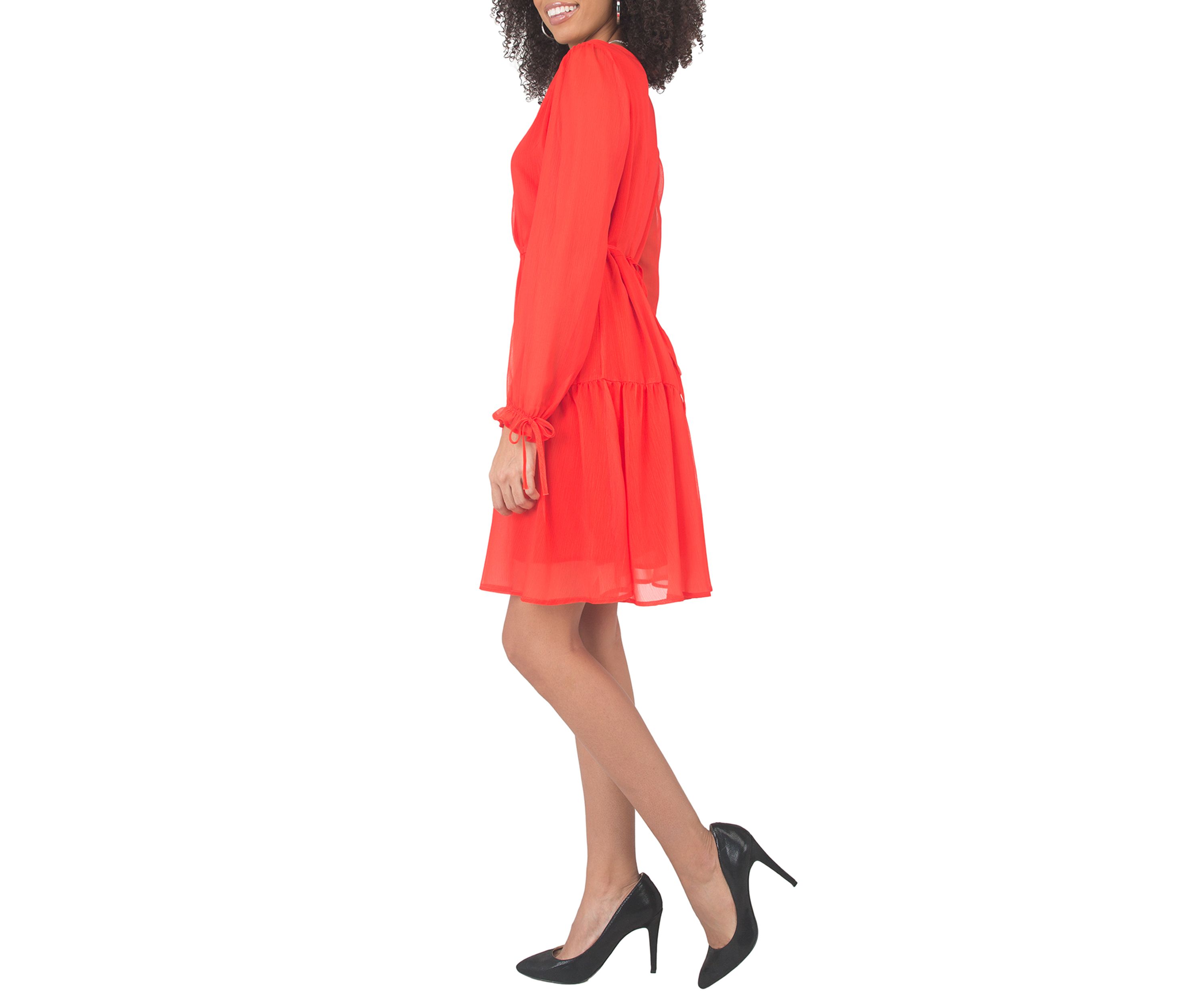 Womens Printed Prairie Tiered Dress