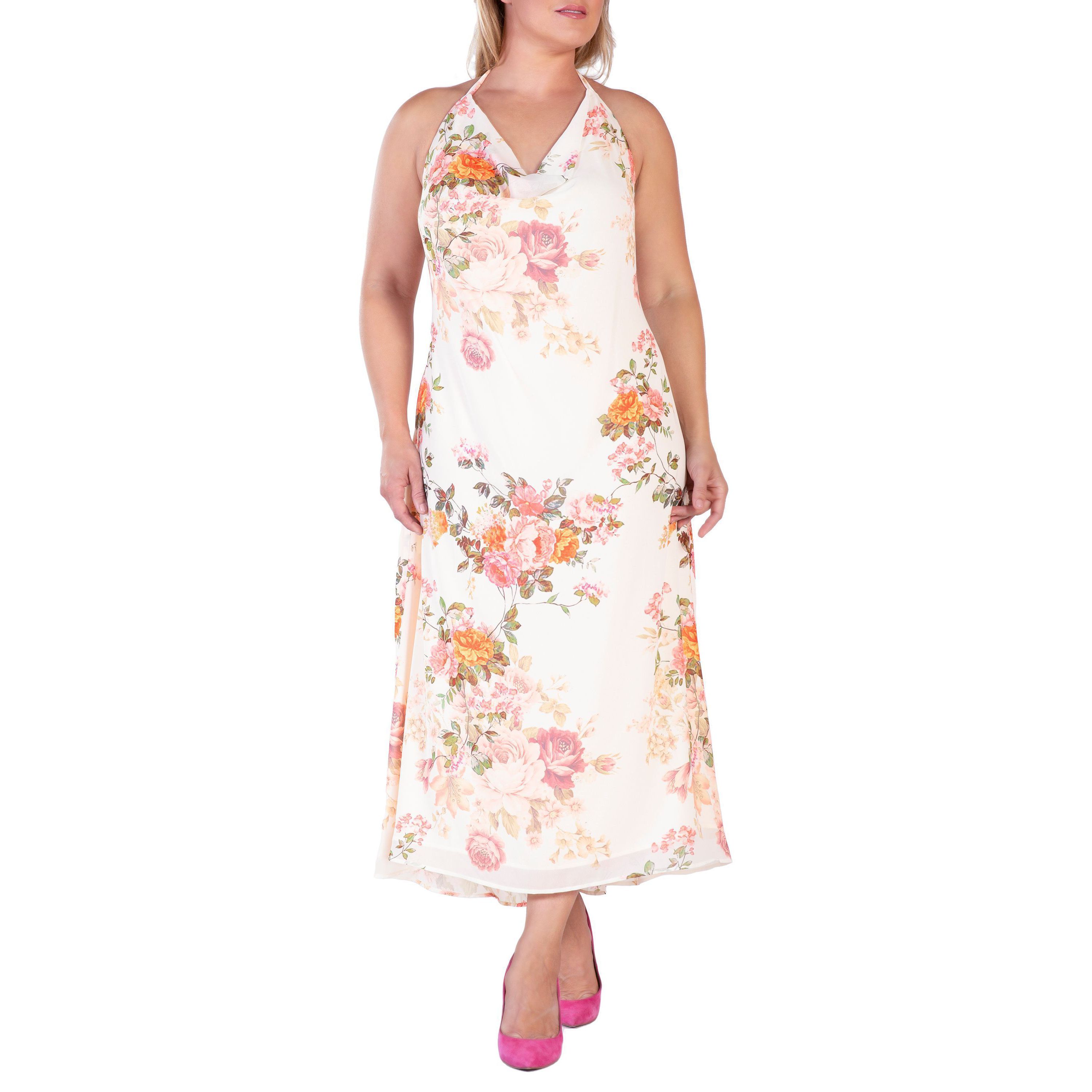 Halter Cowl Neck Maxi DRS