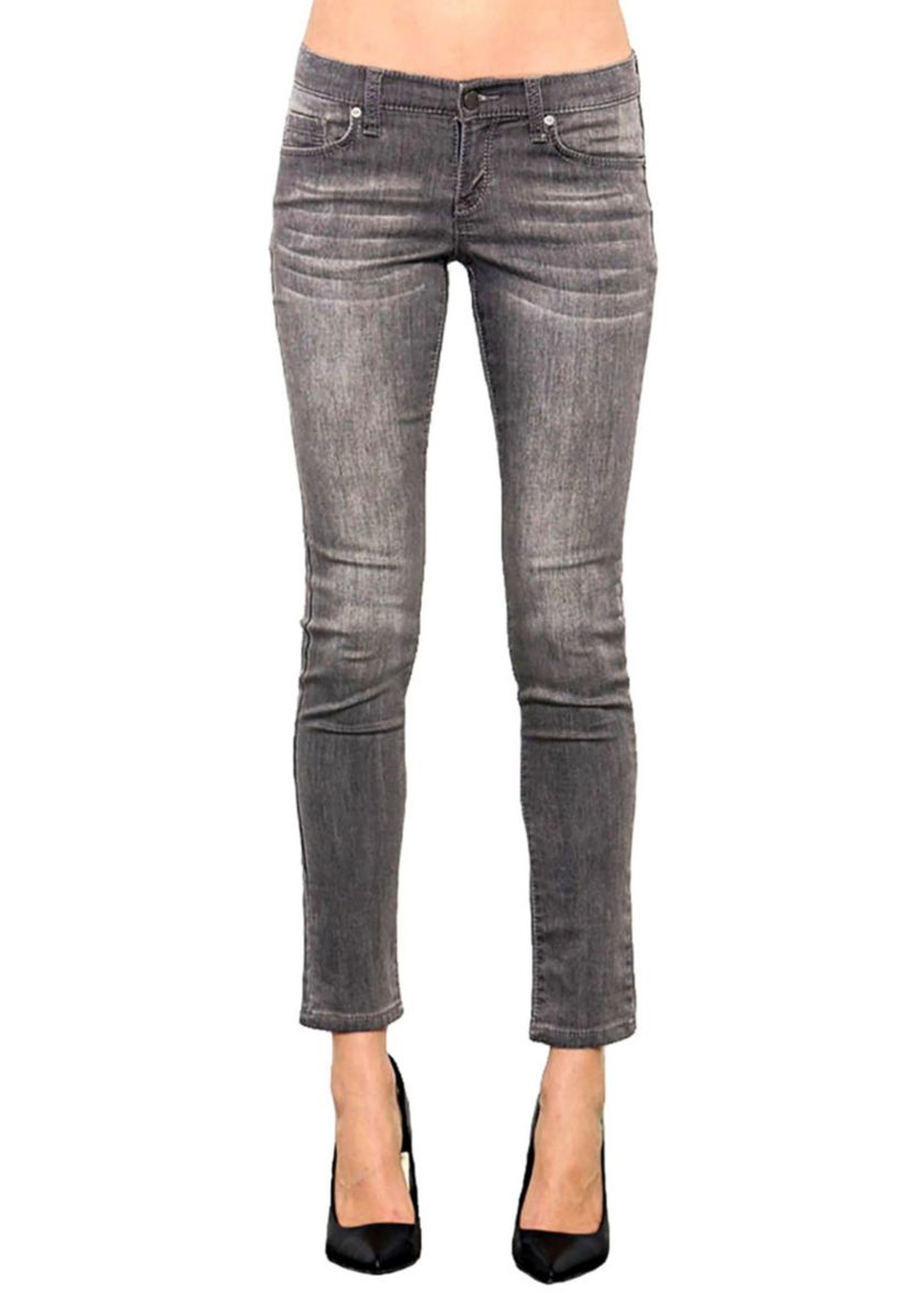 Stretch Midrise Skinny Ankle Jeans