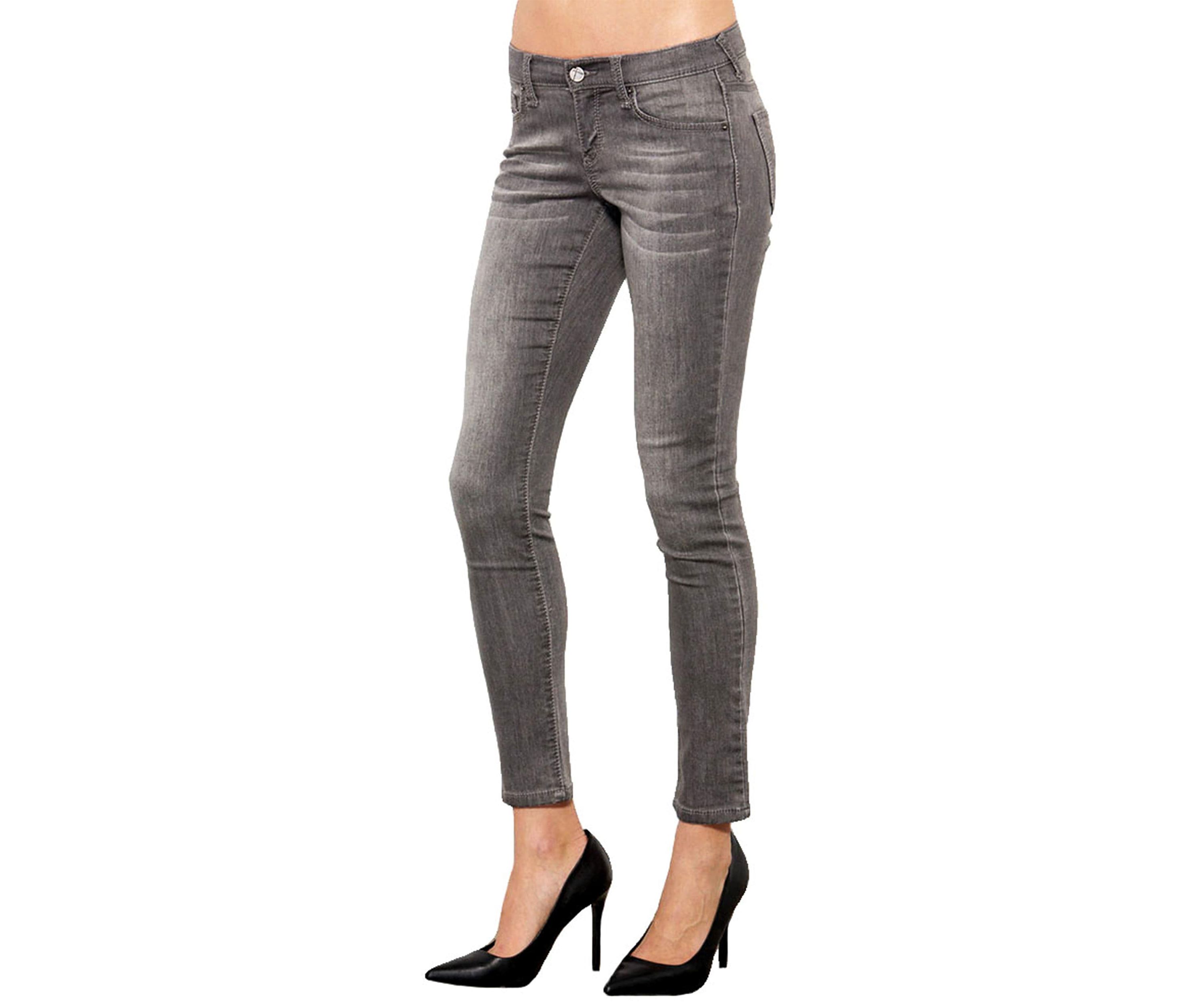 Stretch Midrise Skinny Ankle Jeans