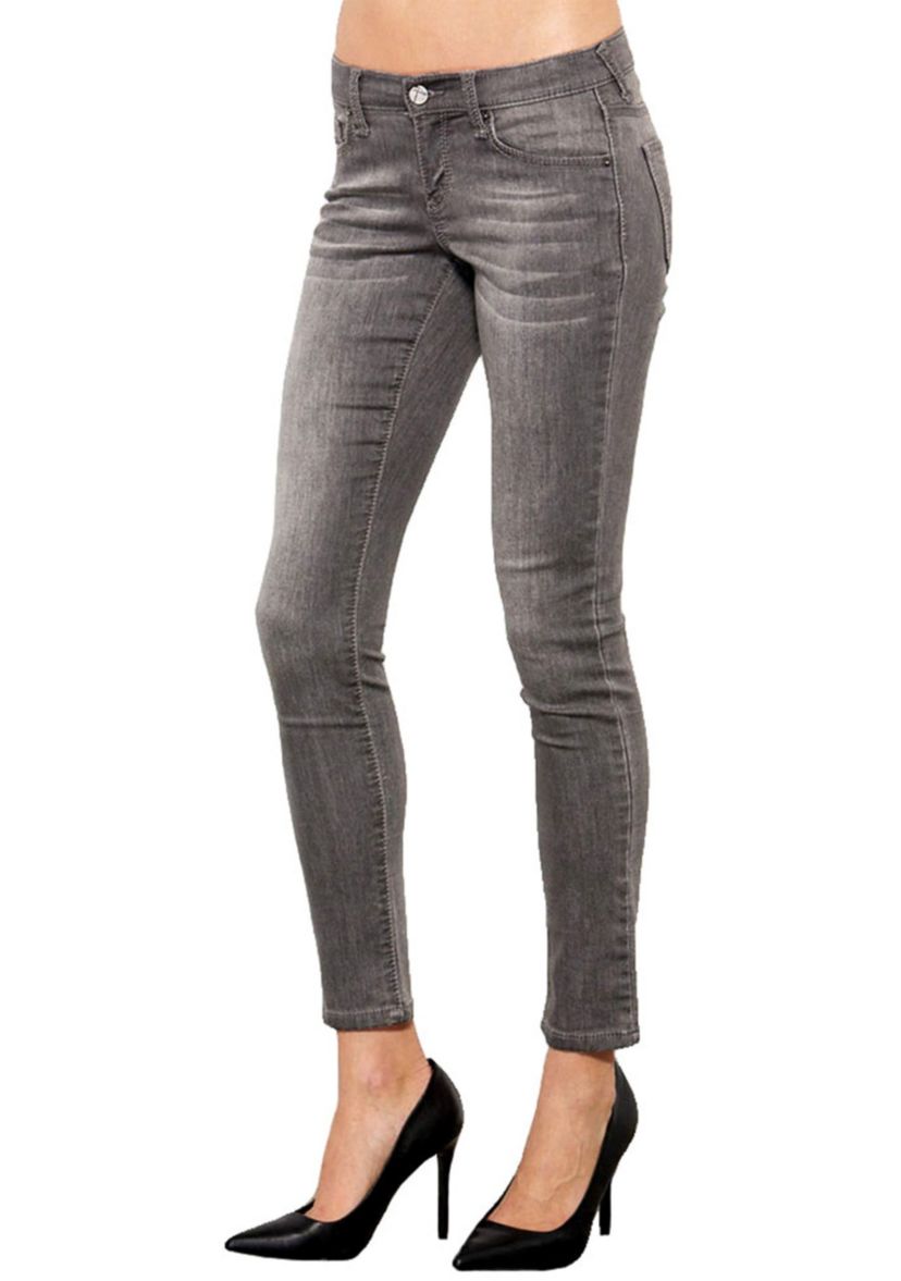 Stretch Midrise Skinny Ankle Jeans