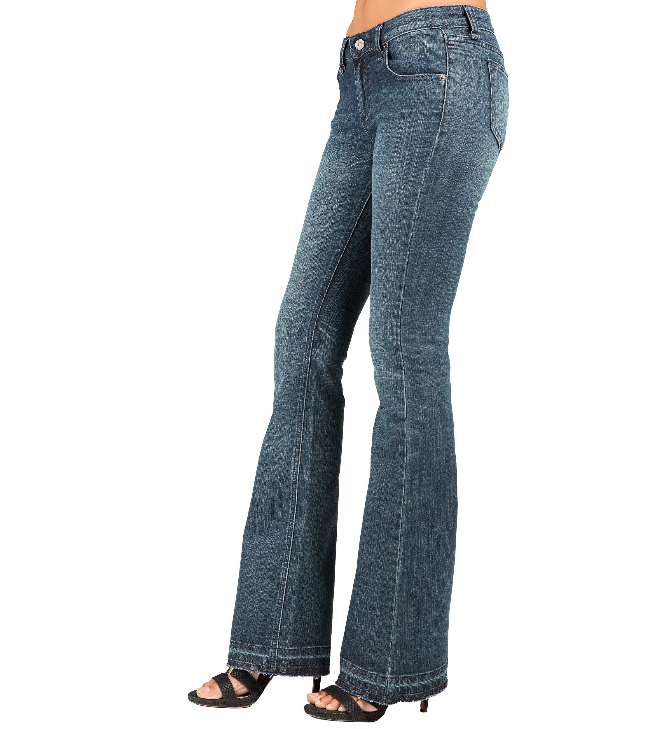 Flare Bootcut Raw Edge Jeans