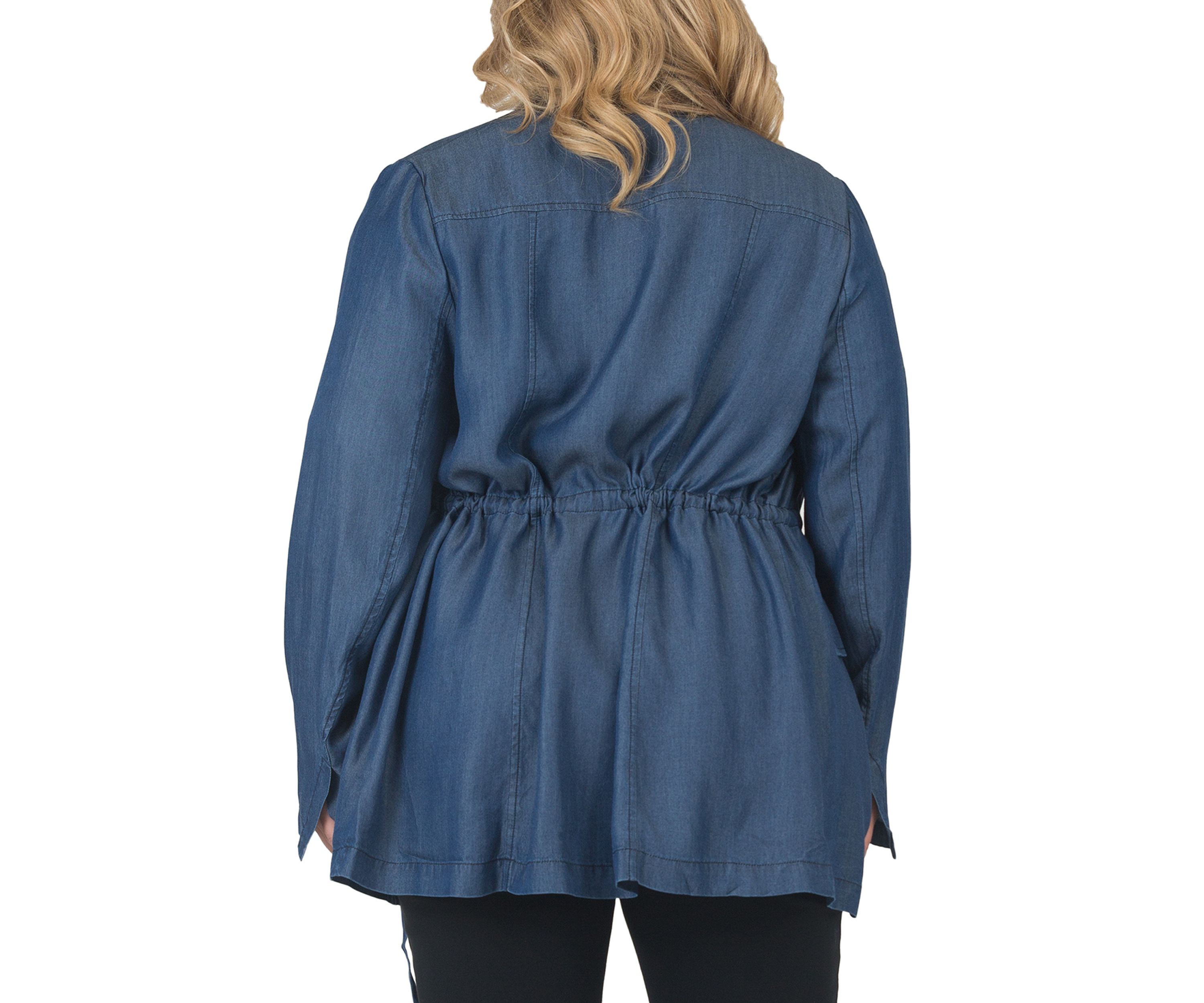 Plus Size Blazer with Belt