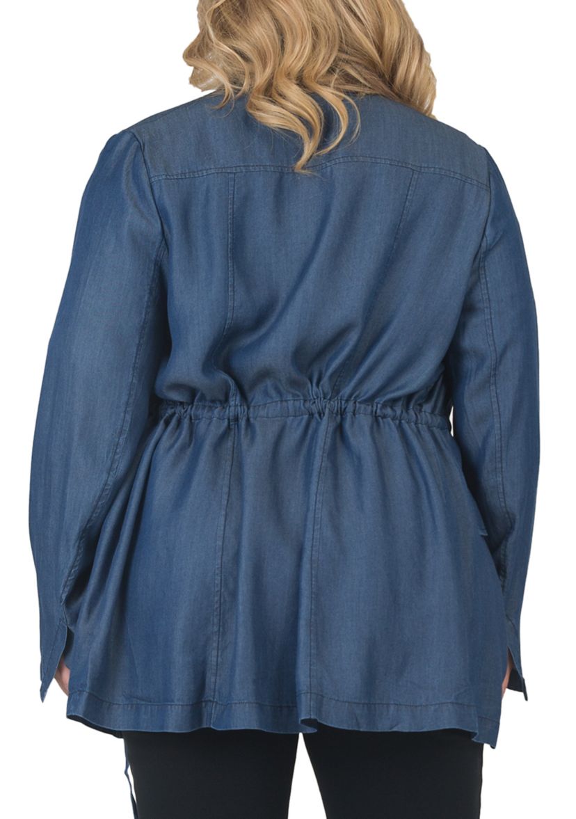 Plus Size Blazer with Belt