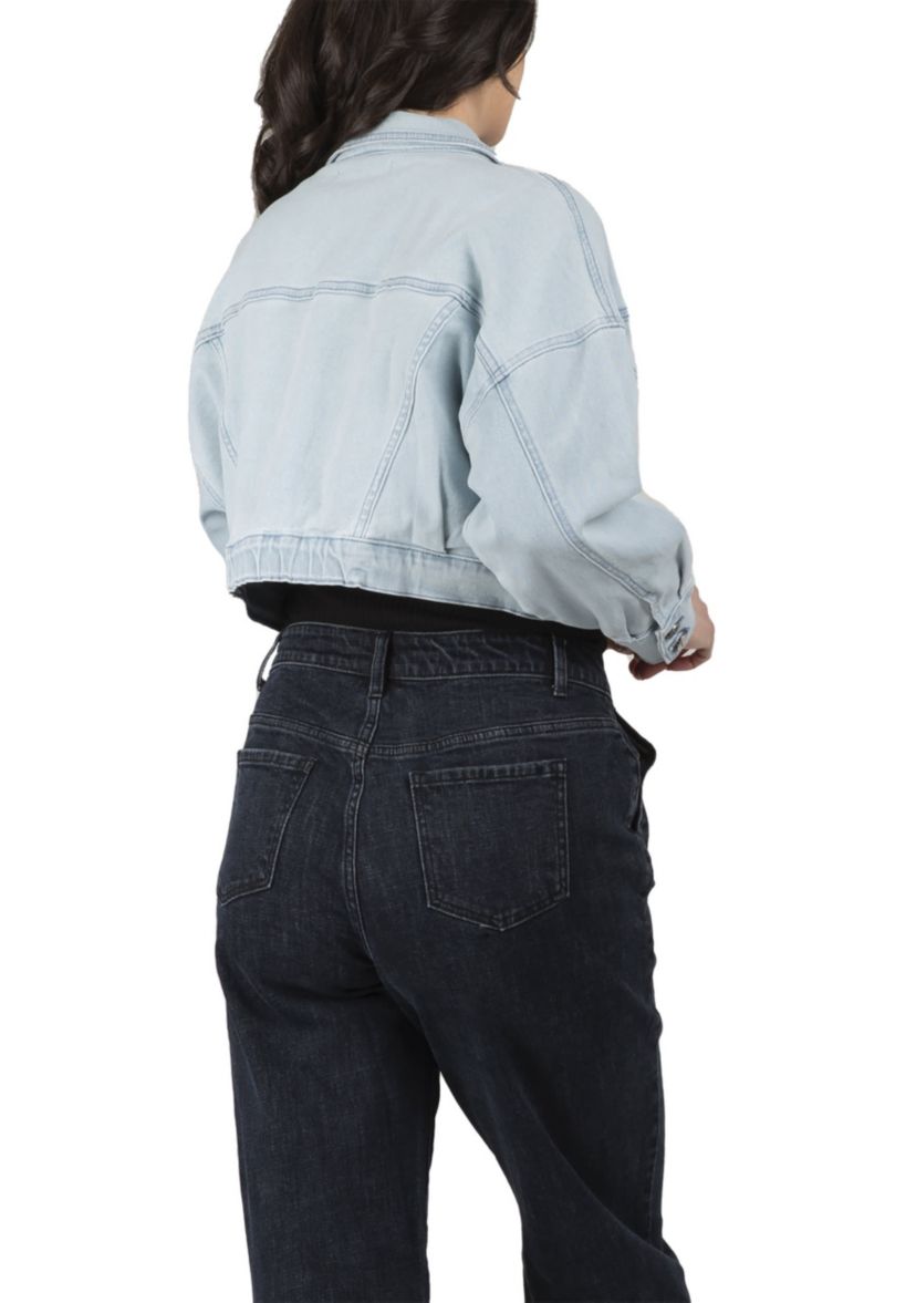 Easy Fit Cropped Trucker Jacket