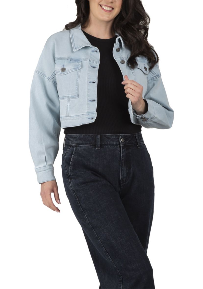 Easy Fit Cropped Trucker Jacket