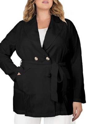 Standards and Practices Plus Size Wrap Blazer | belk