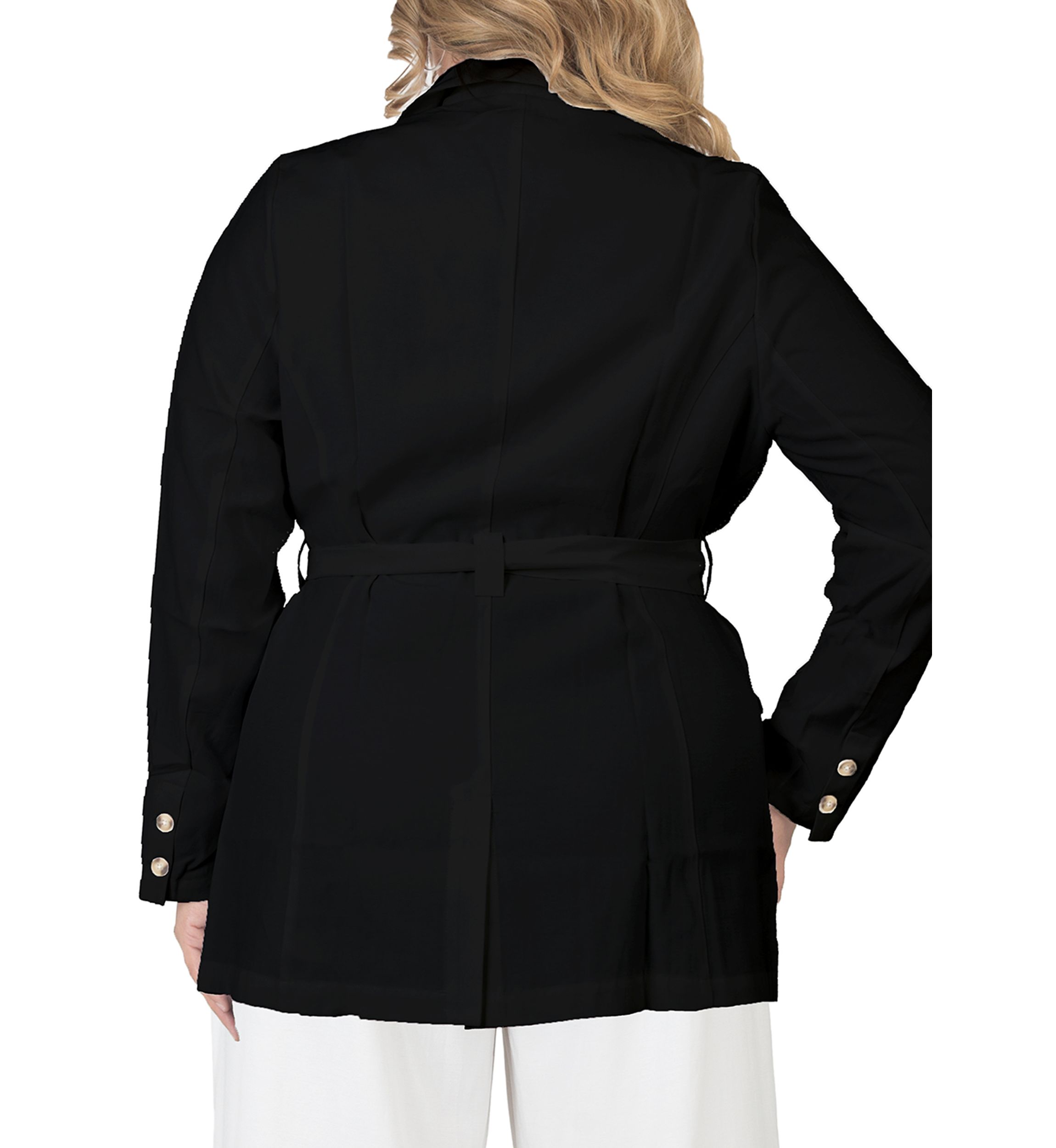 Plus Size Wrap Blazer