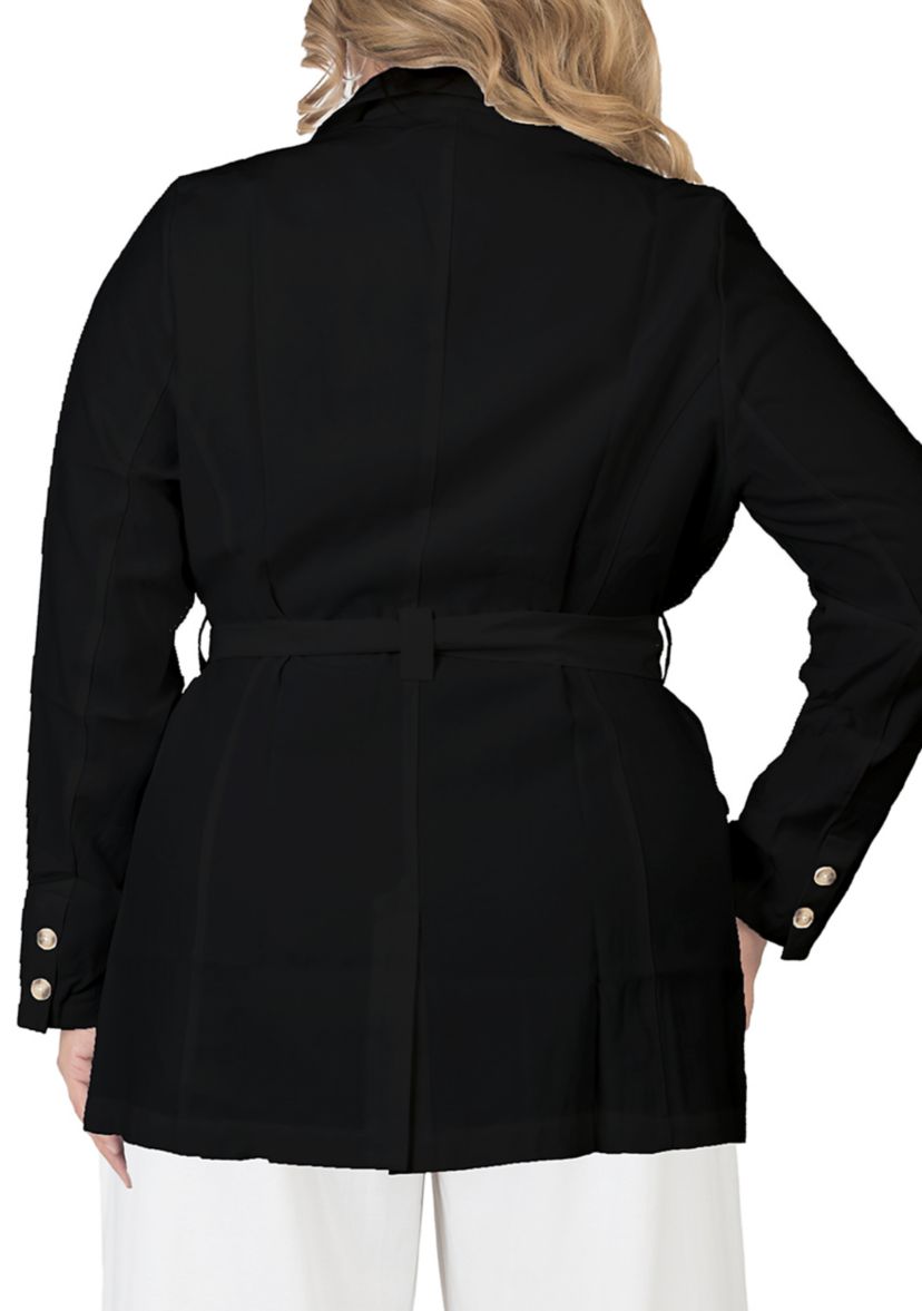 Plus Size Wrap Blazer
