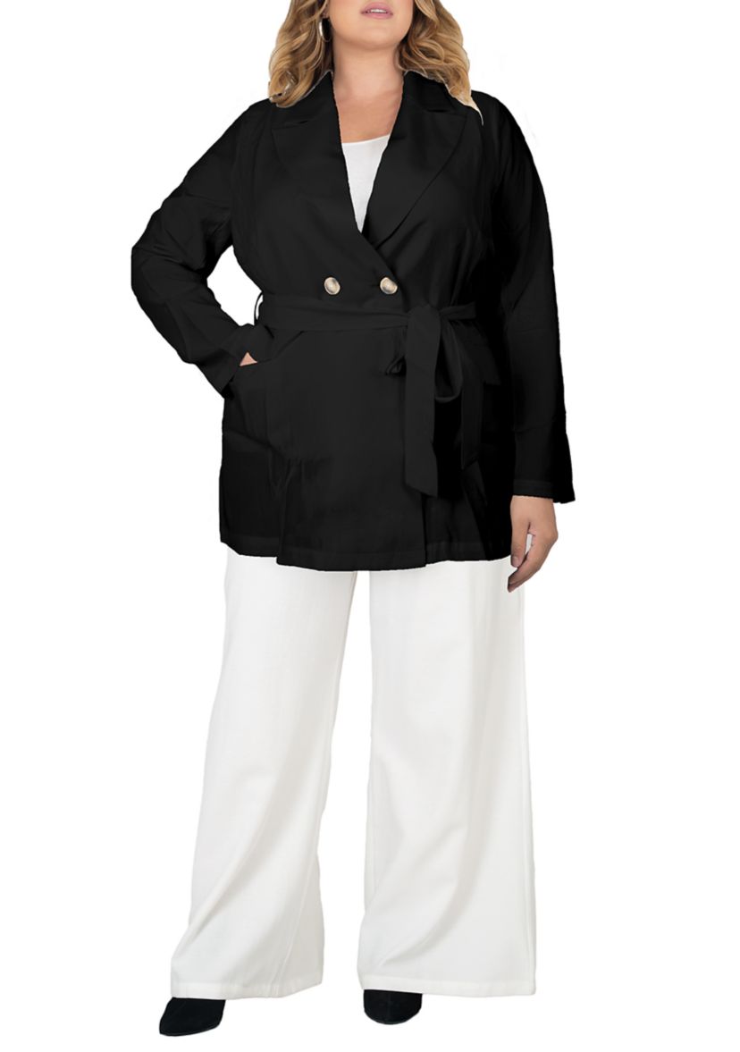Plus Size Wrap Blazer