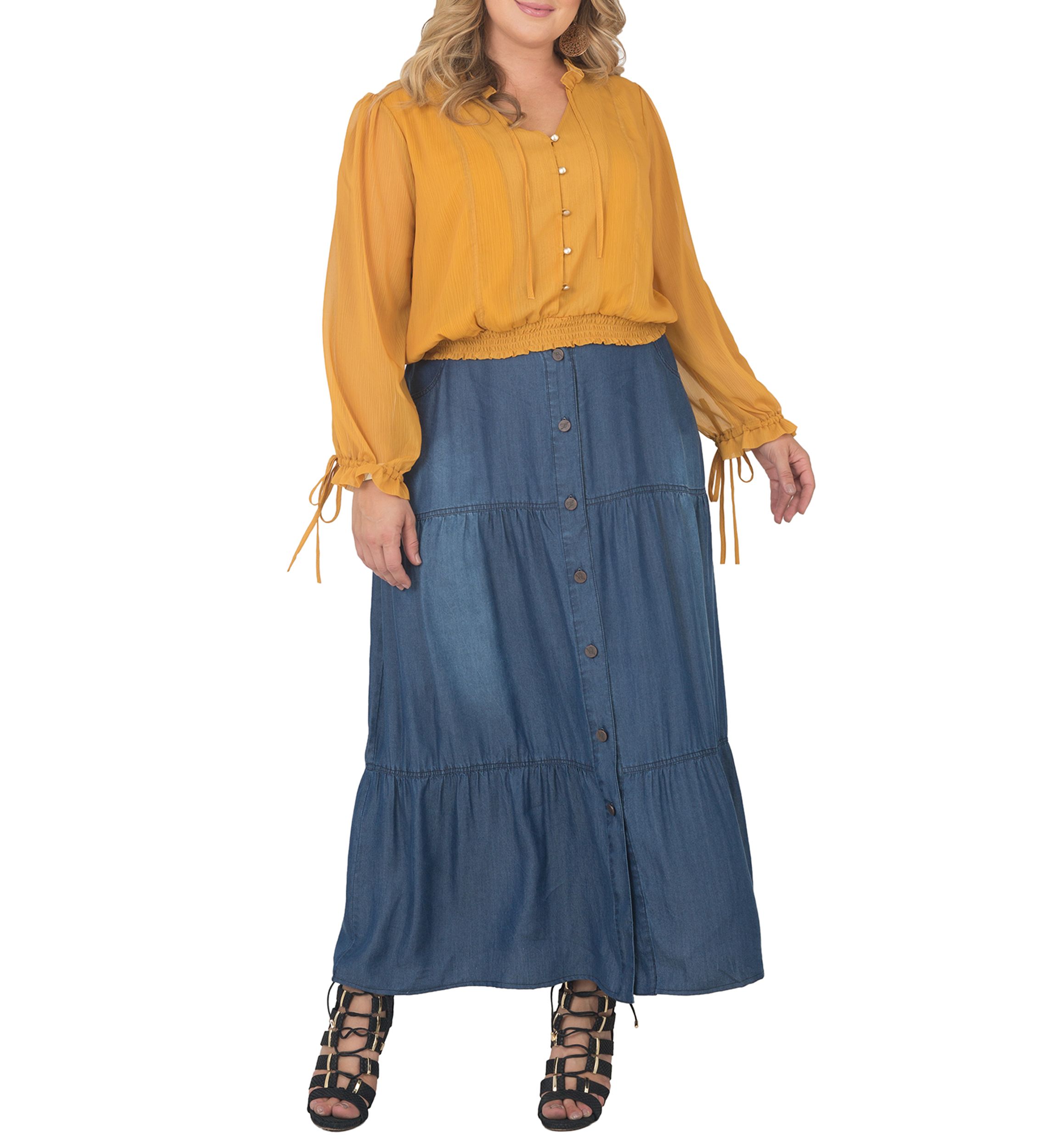 Plus Size Prairie Top