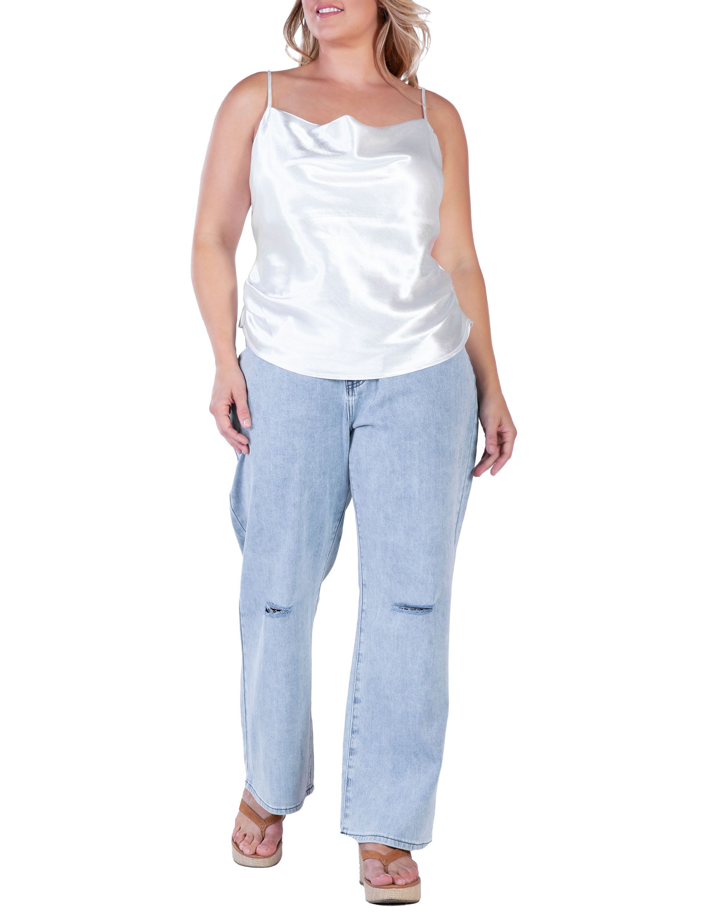Cowl Neck Satin Crop Top