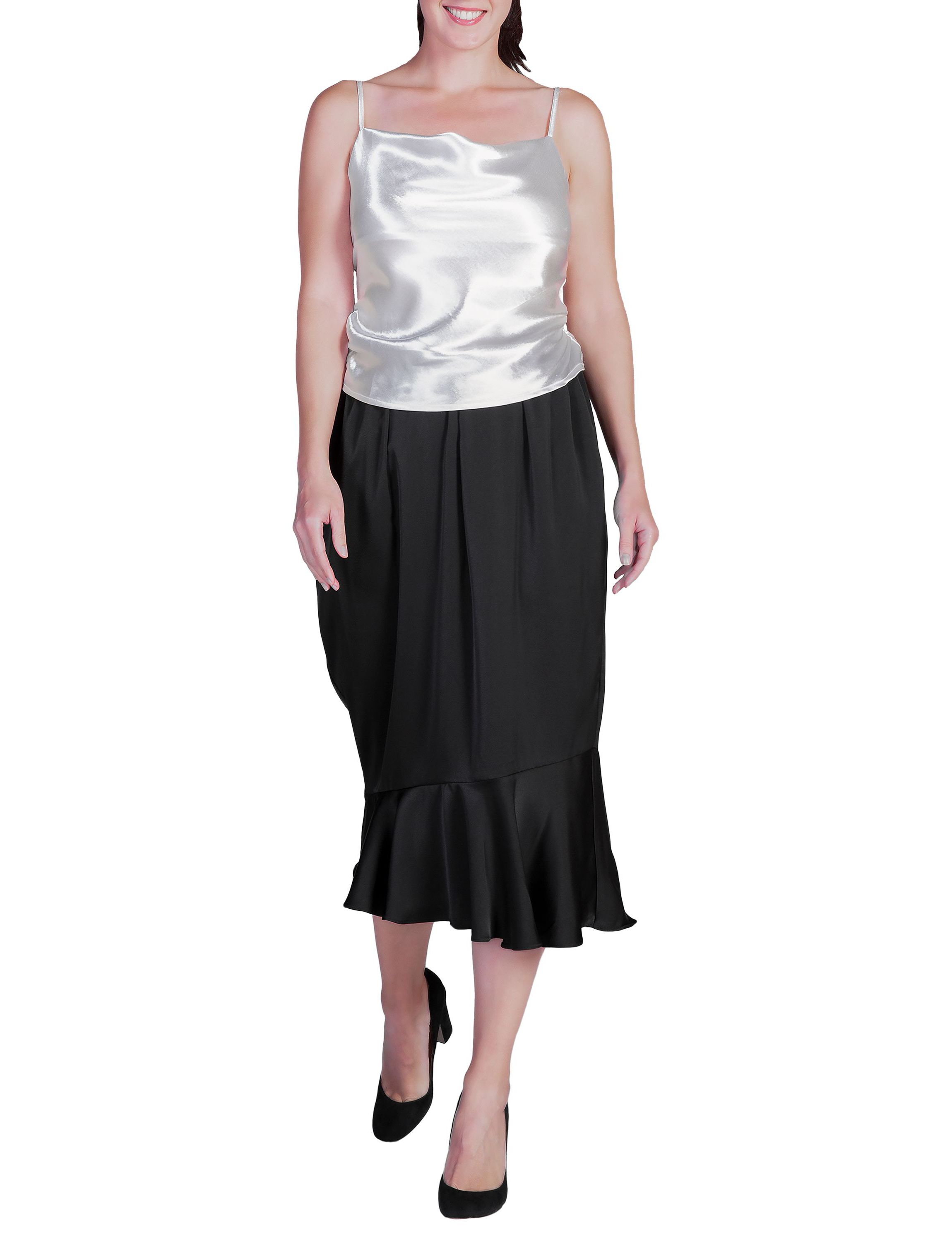 Cowl Neck Satin Crop Top