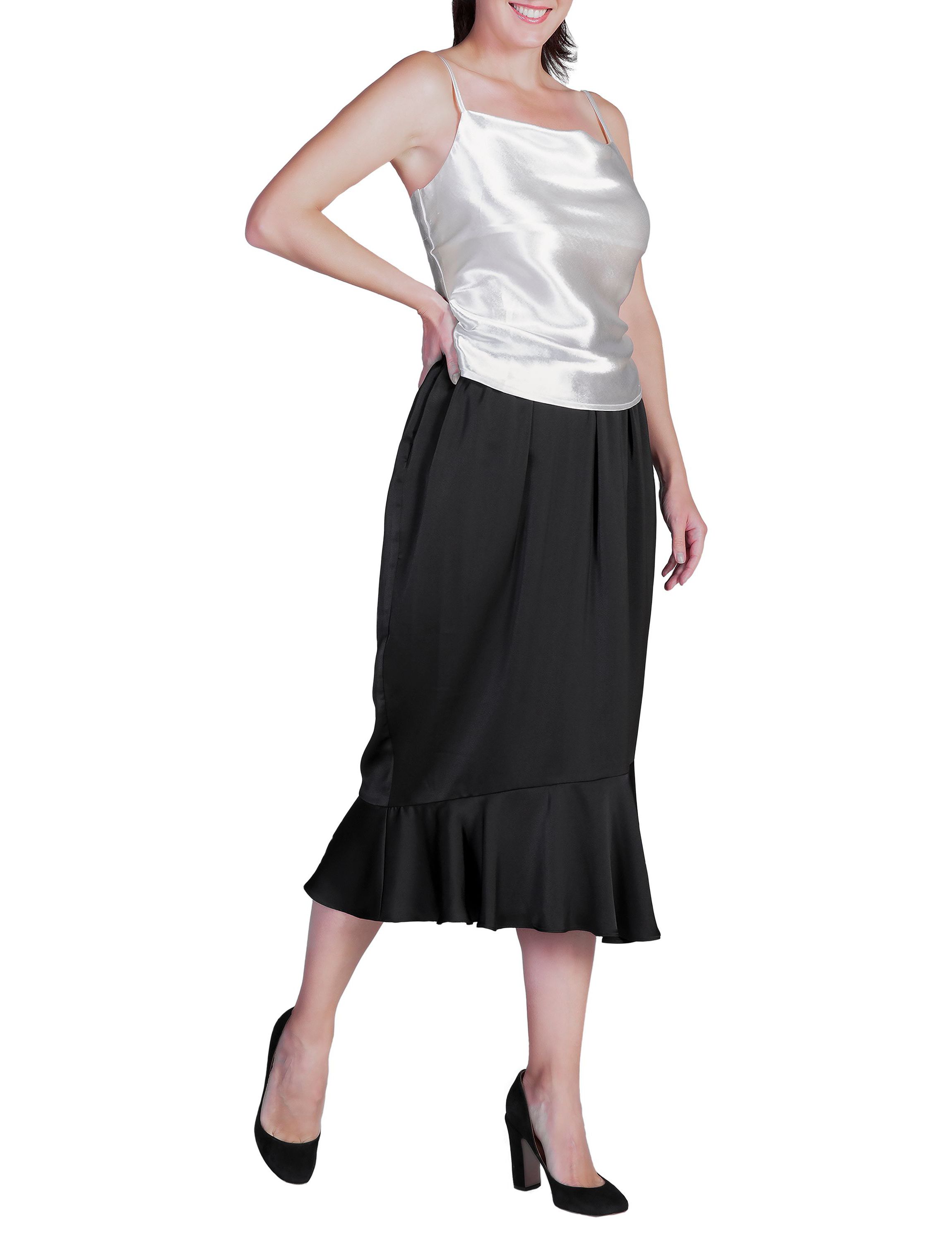 Cowl Neck Satin Crop Top
