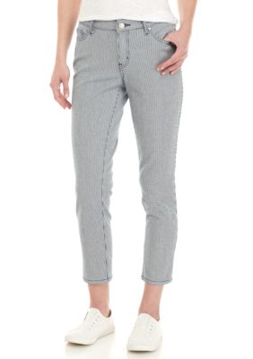 Crown & Ivy™ Stripe Color Crop Pants | belk