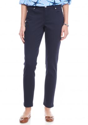 Crown & Ivy™ Petite Size Color Twill Pants | belk