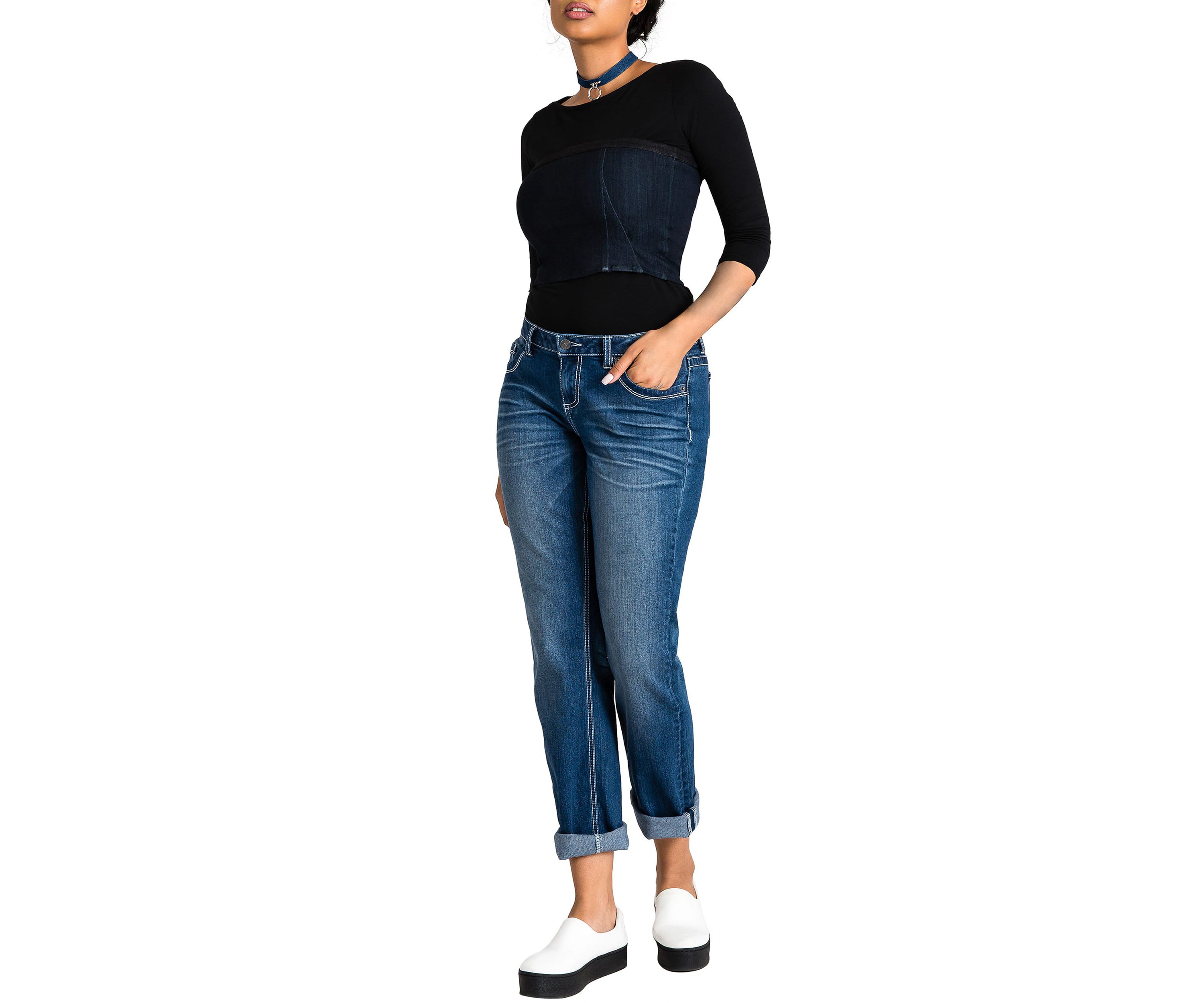 Stretch Skinny Boyfriend Jeans