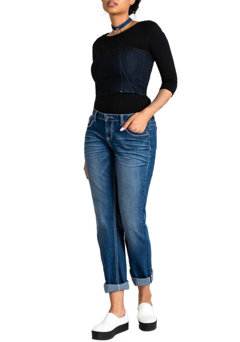 Stretch Skinny Boyfriend Jeans
