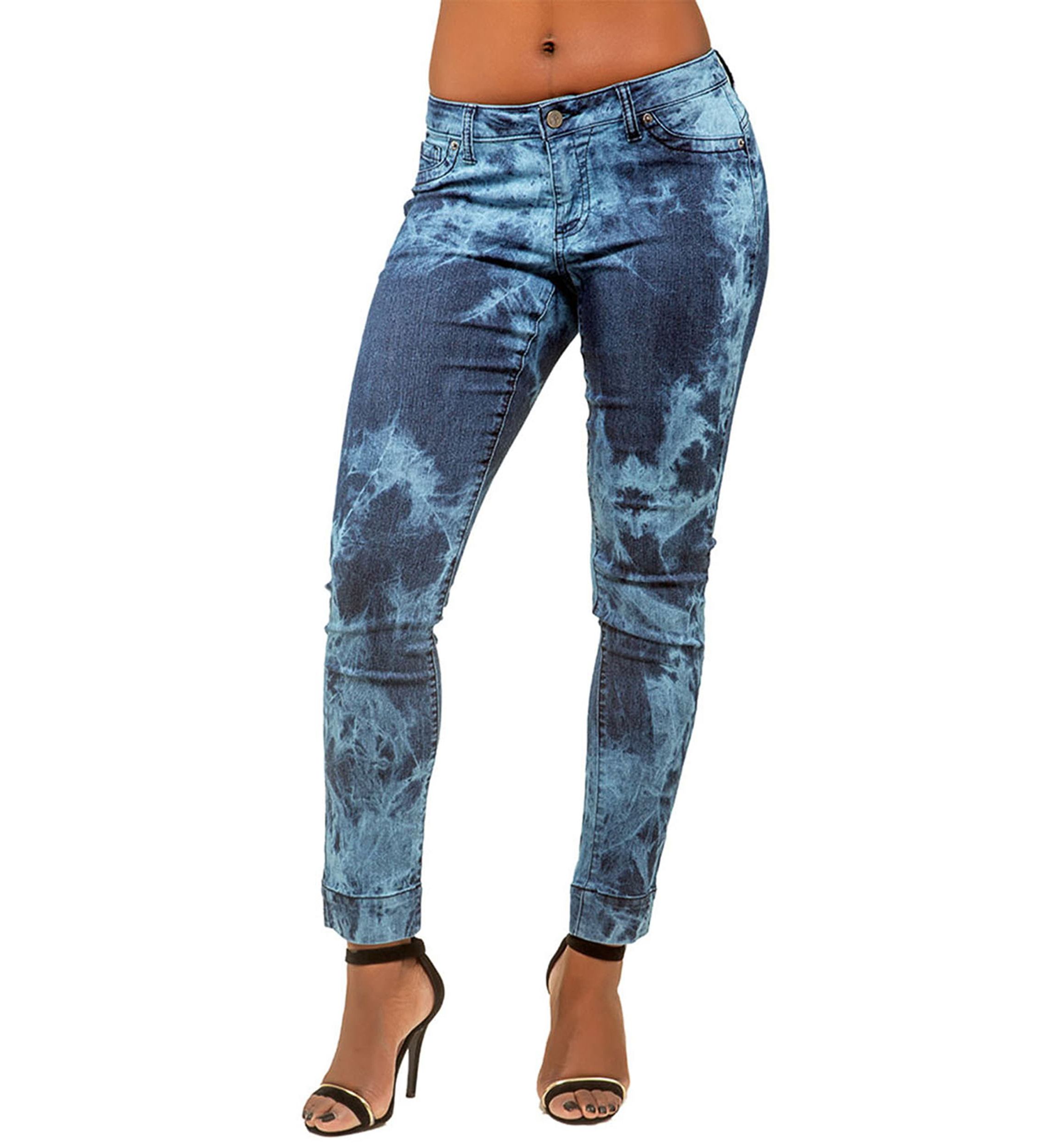 Curvy Fit Stretch Destroyed Skinny Ankle Jeans