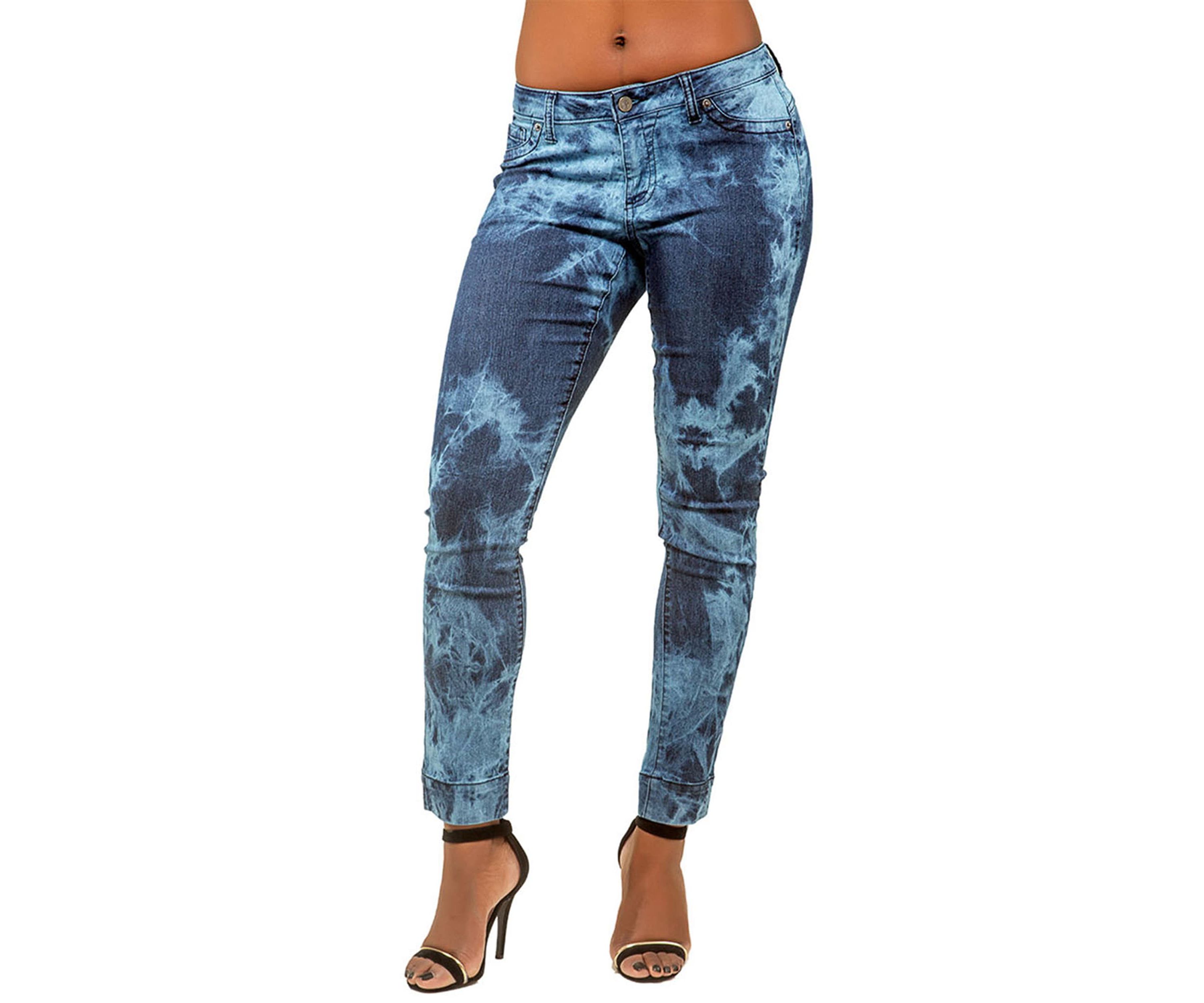 Curvy Fit Stretch Destroyed Skinny Ankle Jeans