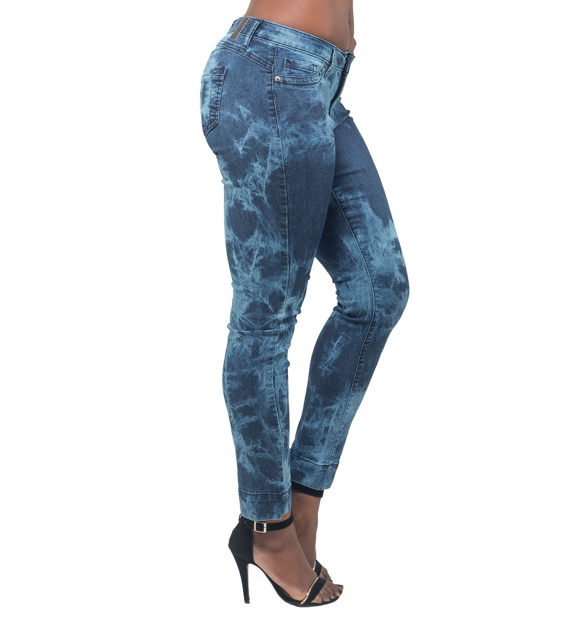 Curvy Fit Stretch Destroyed Skinny Ankle Jeans