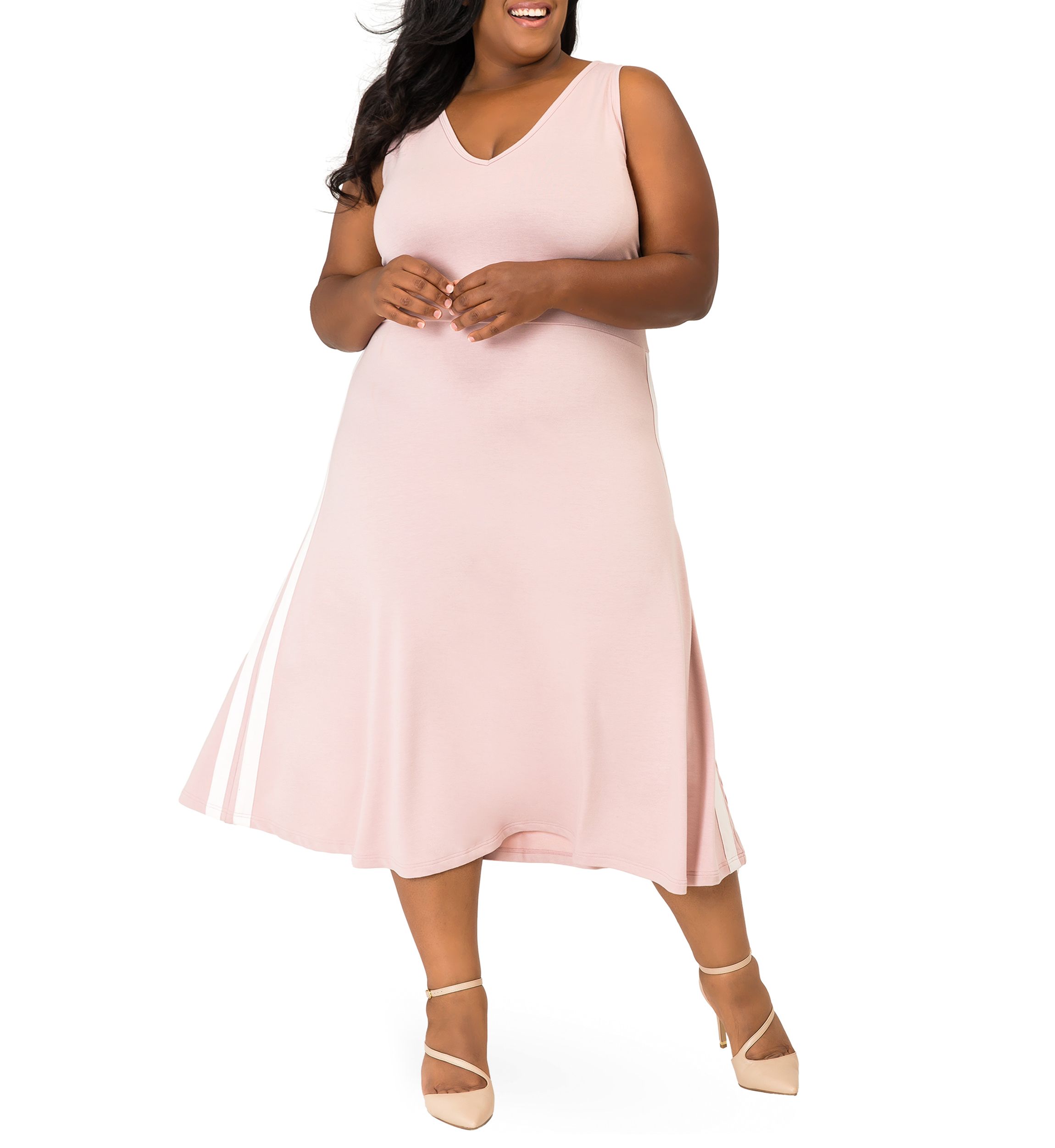 Plus Size Rina Midi A Line Dress